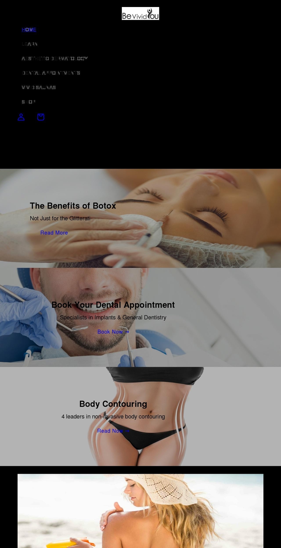 bevividyou.com shopify website screenshot