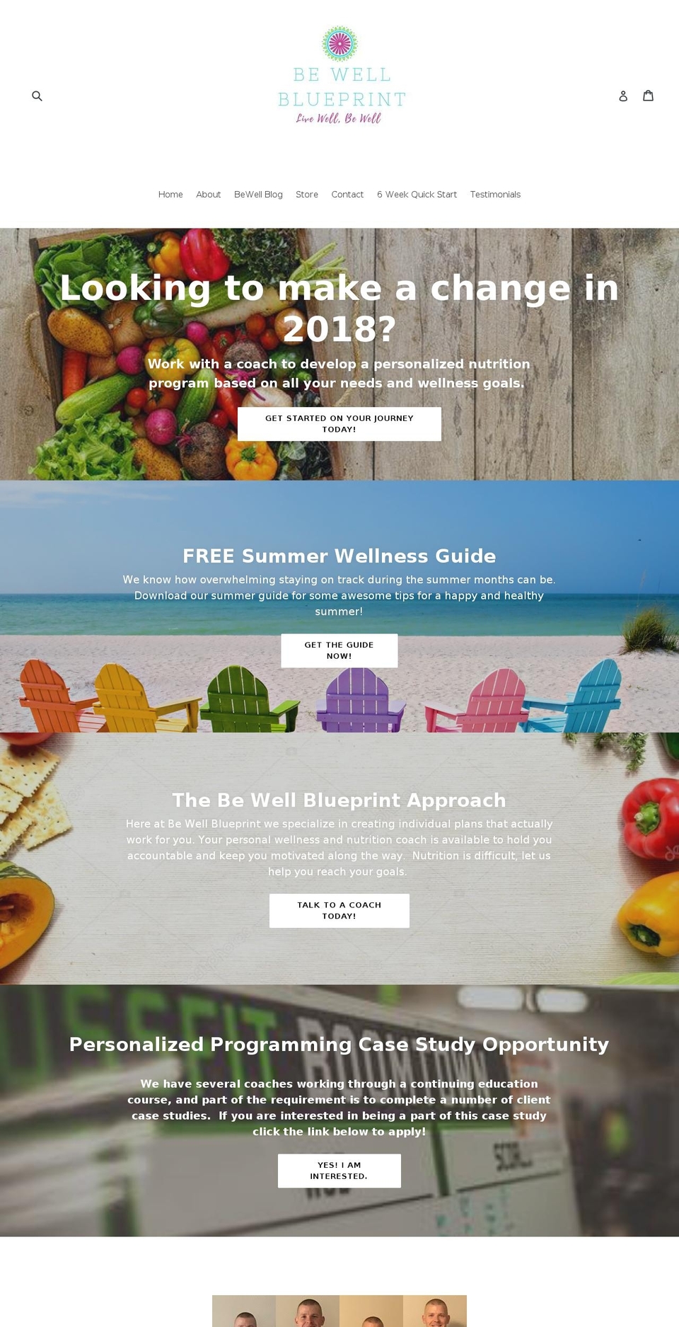 bewellblueprint.com — Shopify storefront screenshot