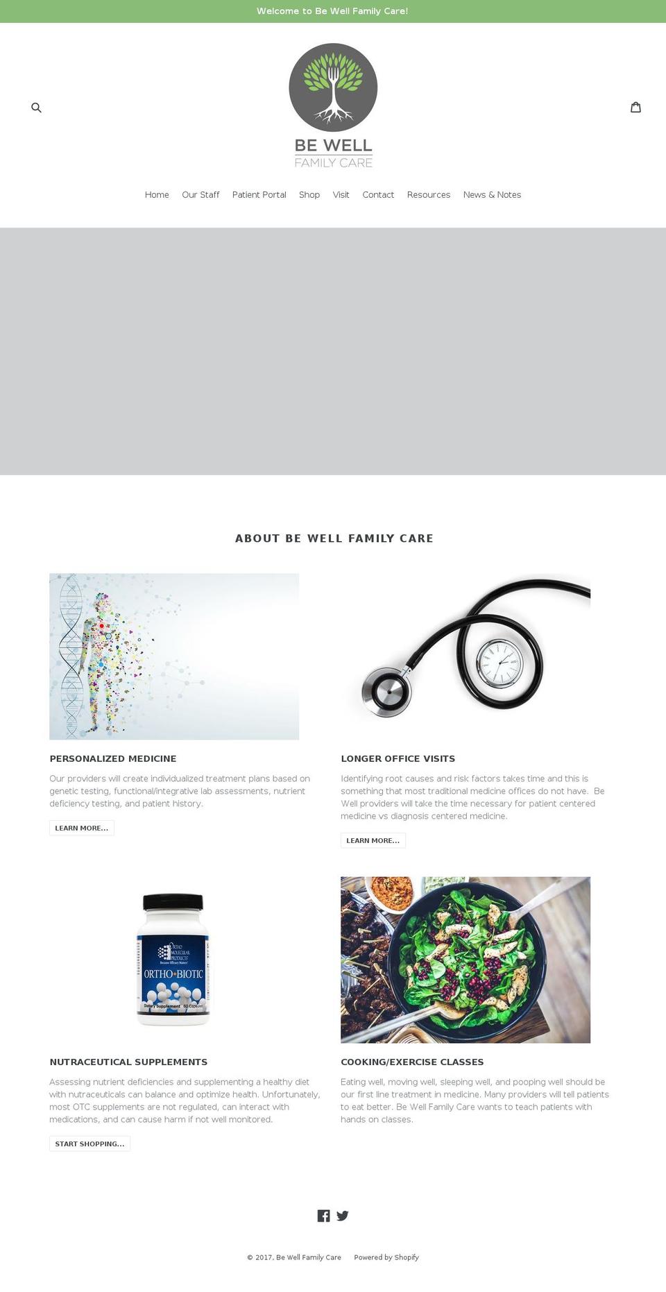 bewellfamilycare.com shopify website screenshot