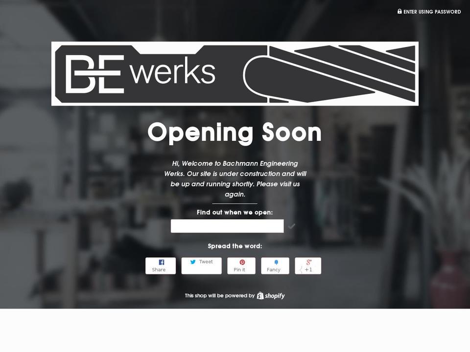bewerks.com shopify website screenshot