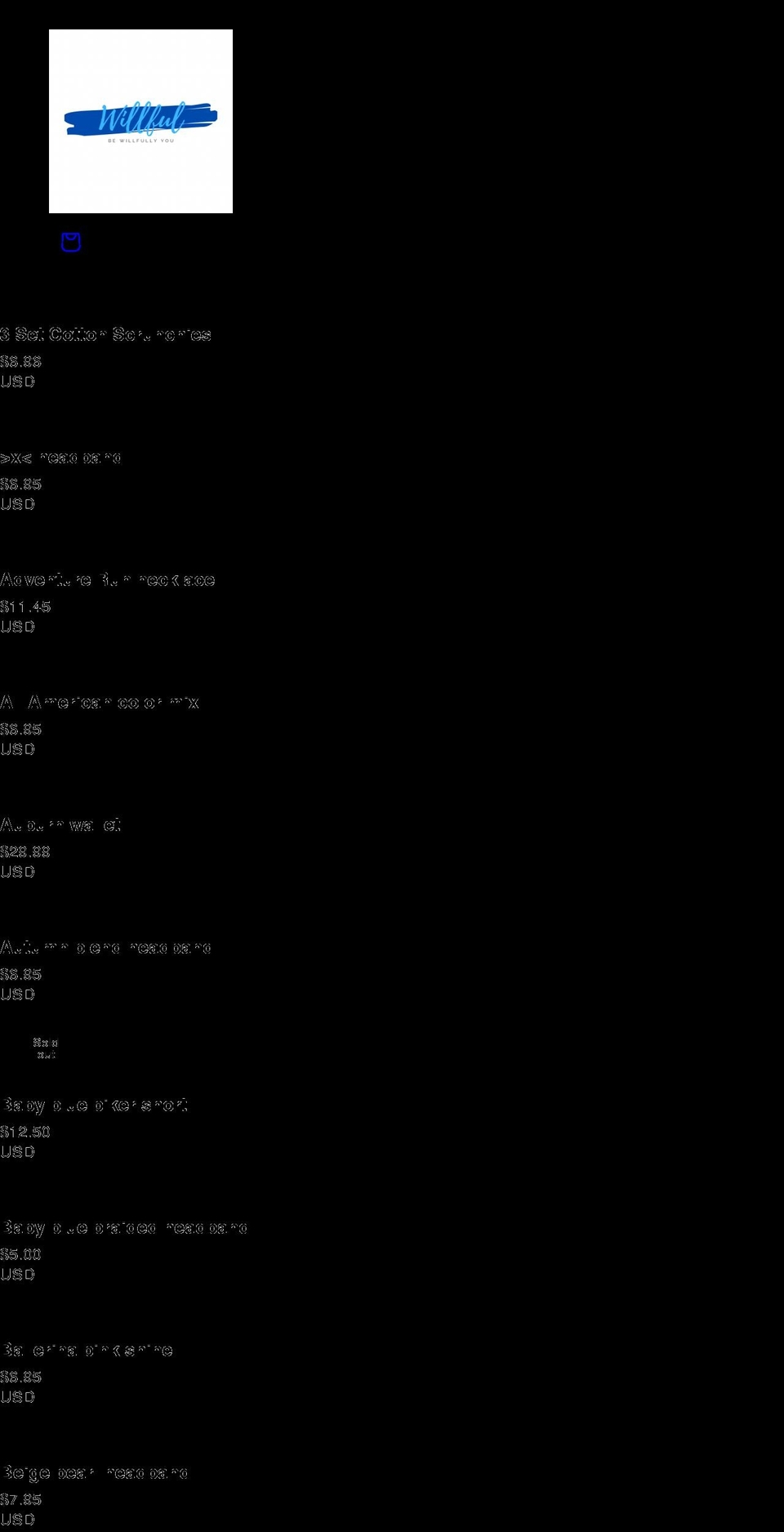 bewillful.com shopify website screenshot