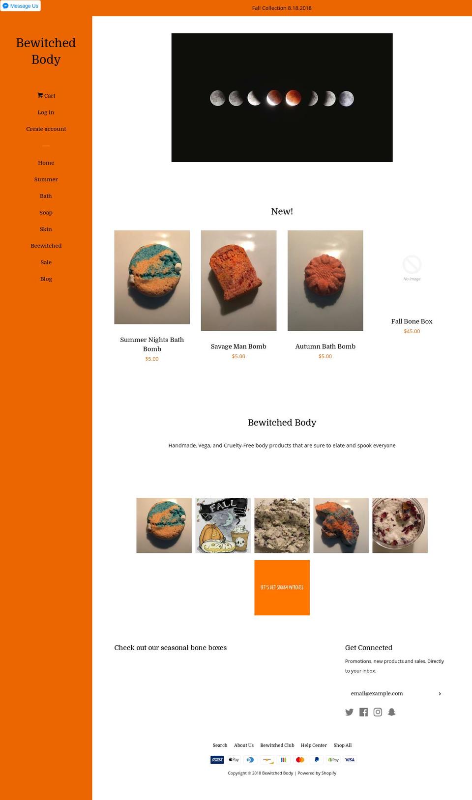 bewitchedbody.com shopify website screenshot