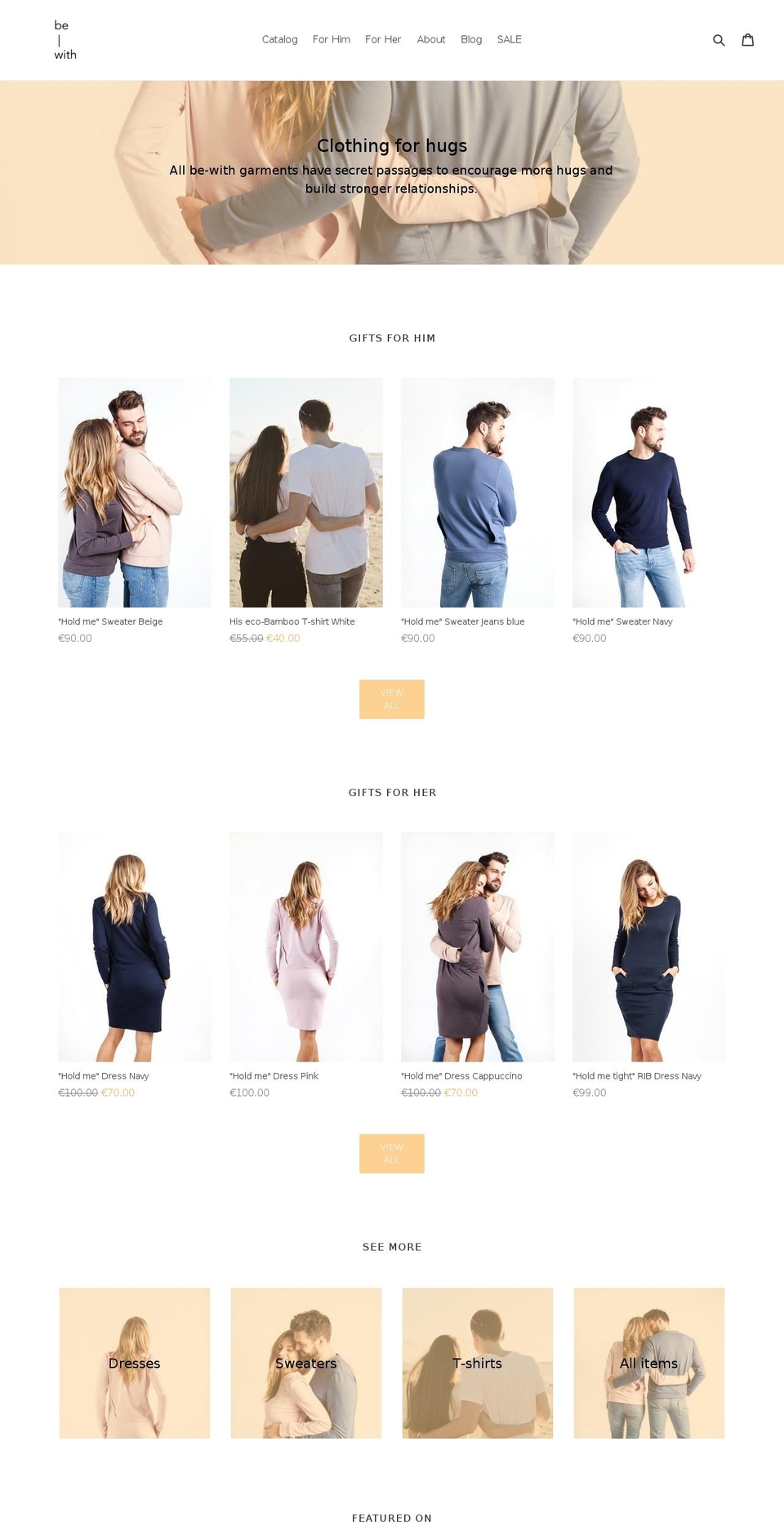 bewithclothing.com — Shopify storefront screenshot