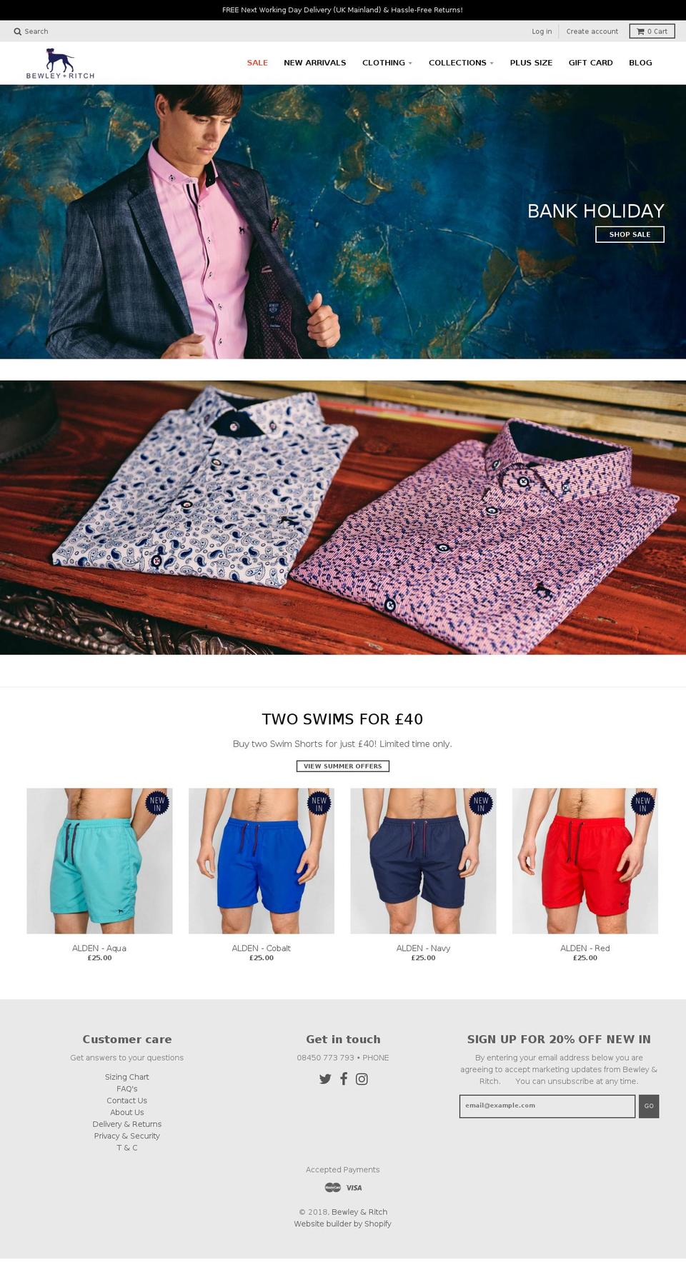 bewlyandritch.com — Shopify storefront screenshot