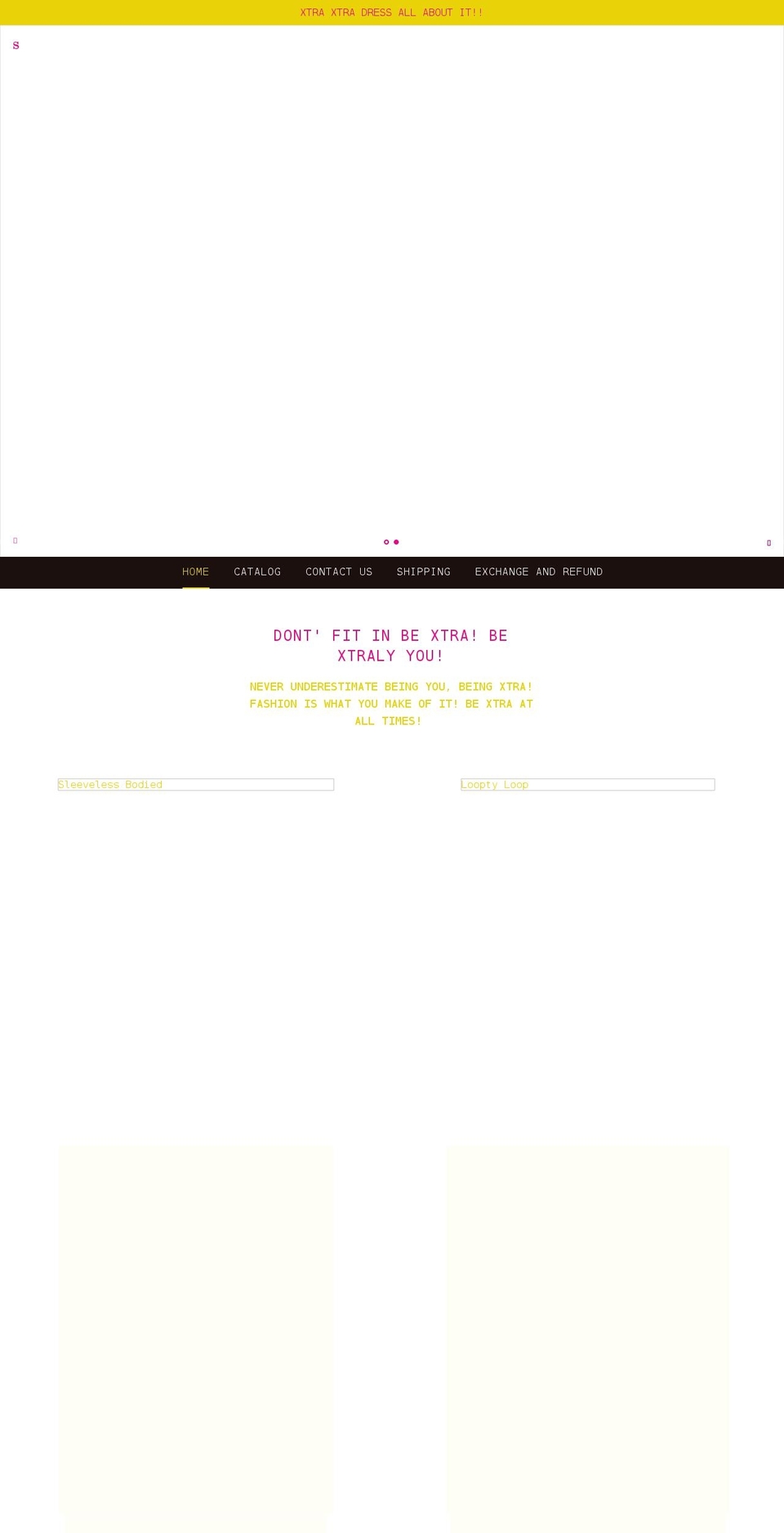 bextralyyou.com shopify website screenshot