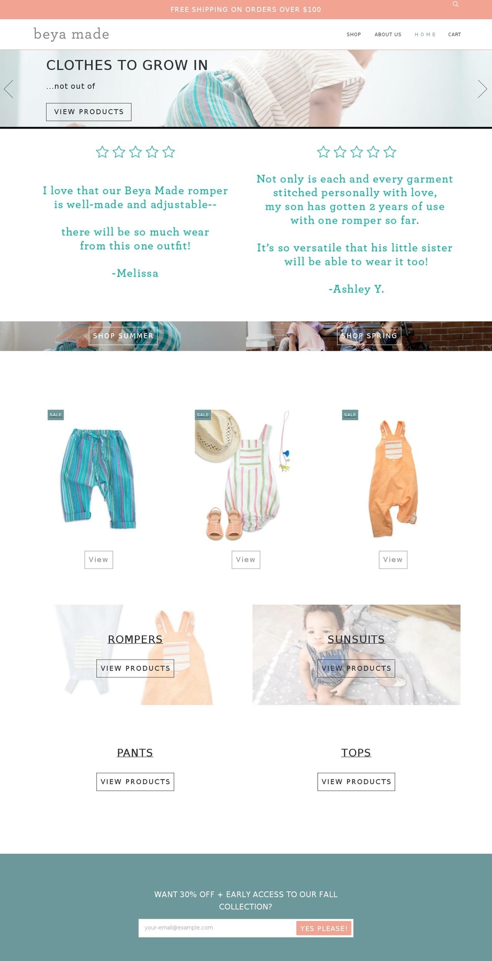 beyamade.com shopify website screenshot