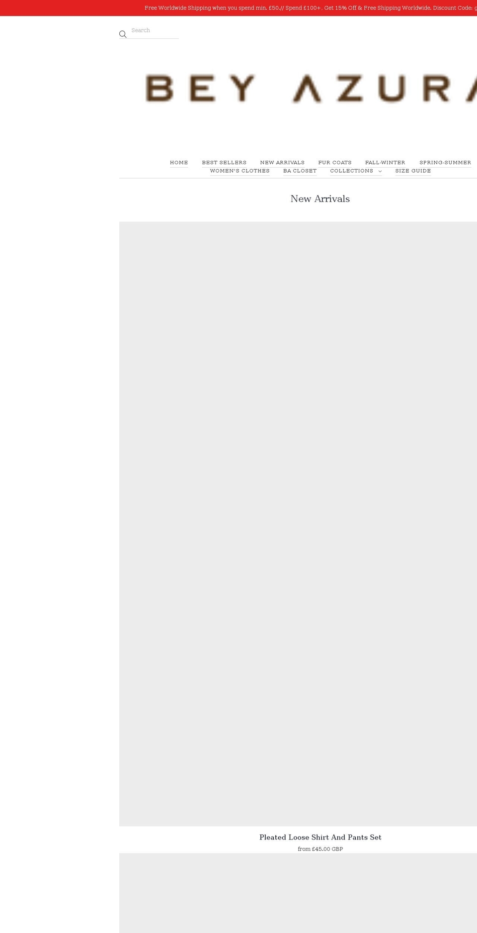 beyazura.com shopify website screenshot