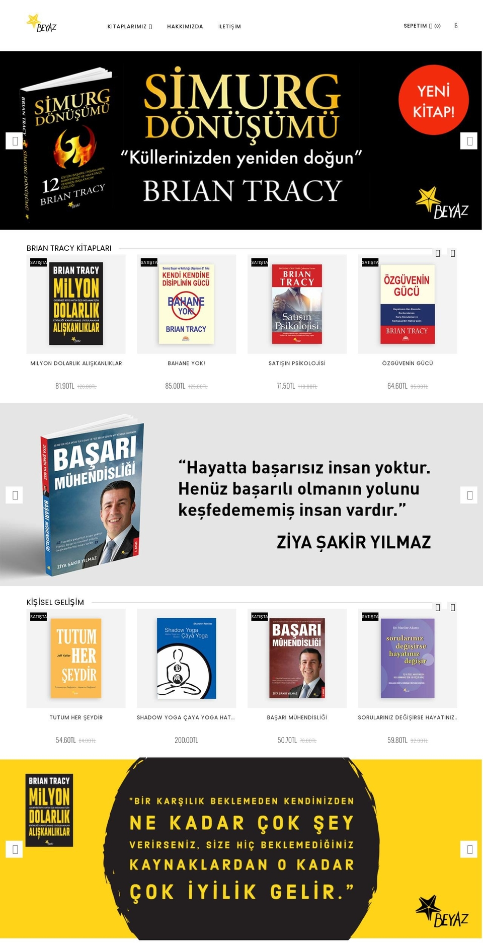 beyazyayinlari.com shopify website screenshot