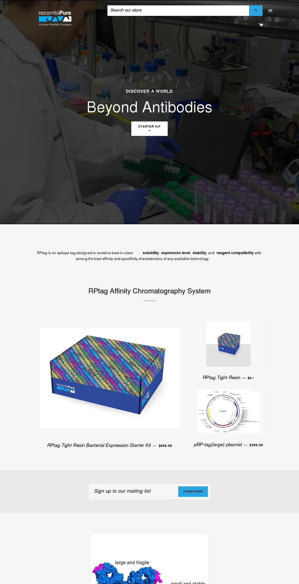 beyond-antibody.com — Shopify storefront screenshot