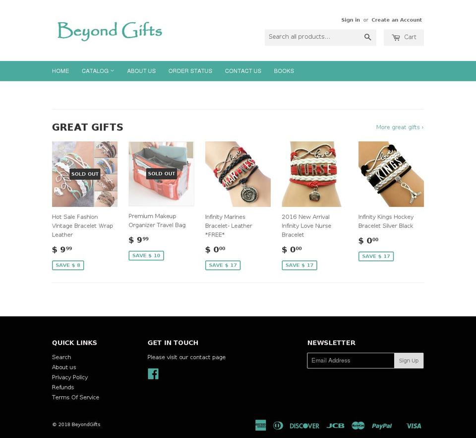 beyond-gifts.com — Shopify storefront screenshot