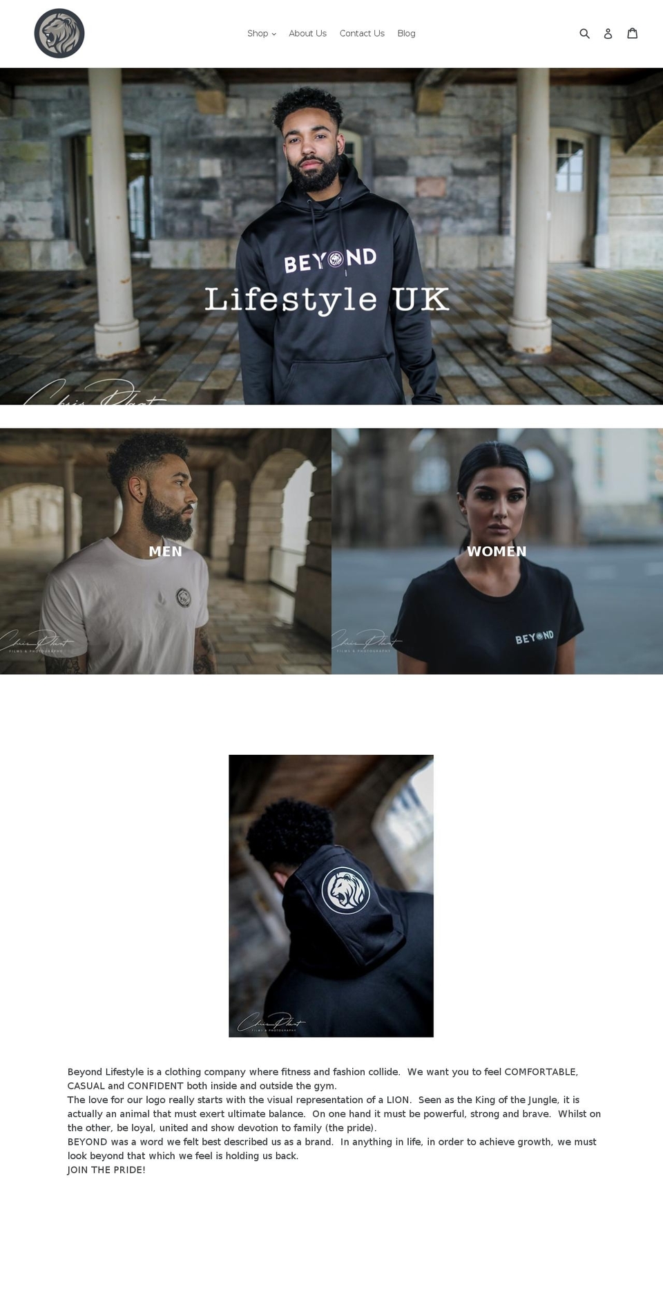 beyond-lifestyle.co.uk shopify website screenshot