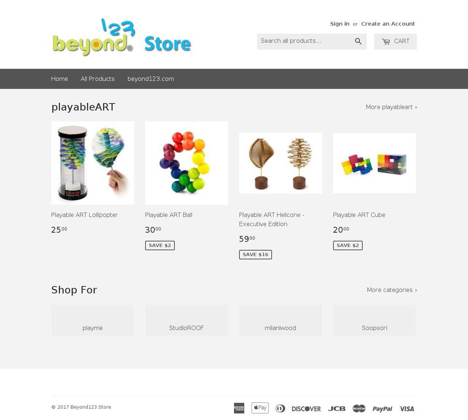 beyond123-store.myshopify.com shopify website screenshot