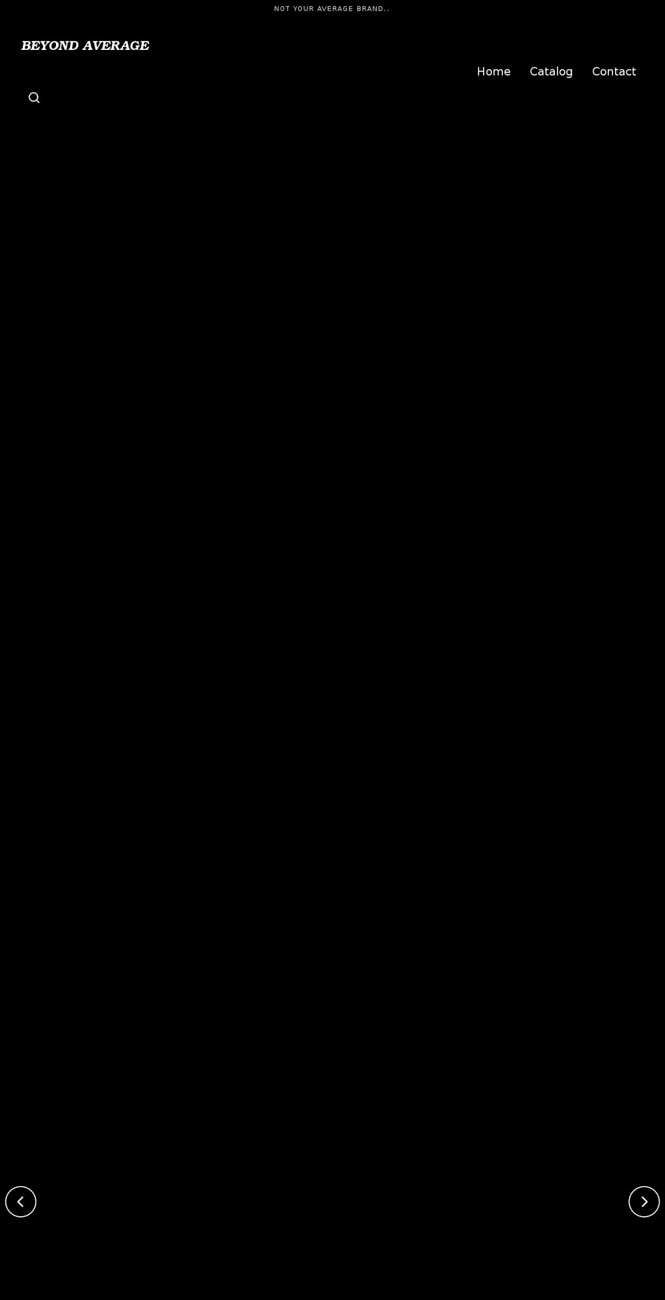 beyondaverage.net shopify website screenshot