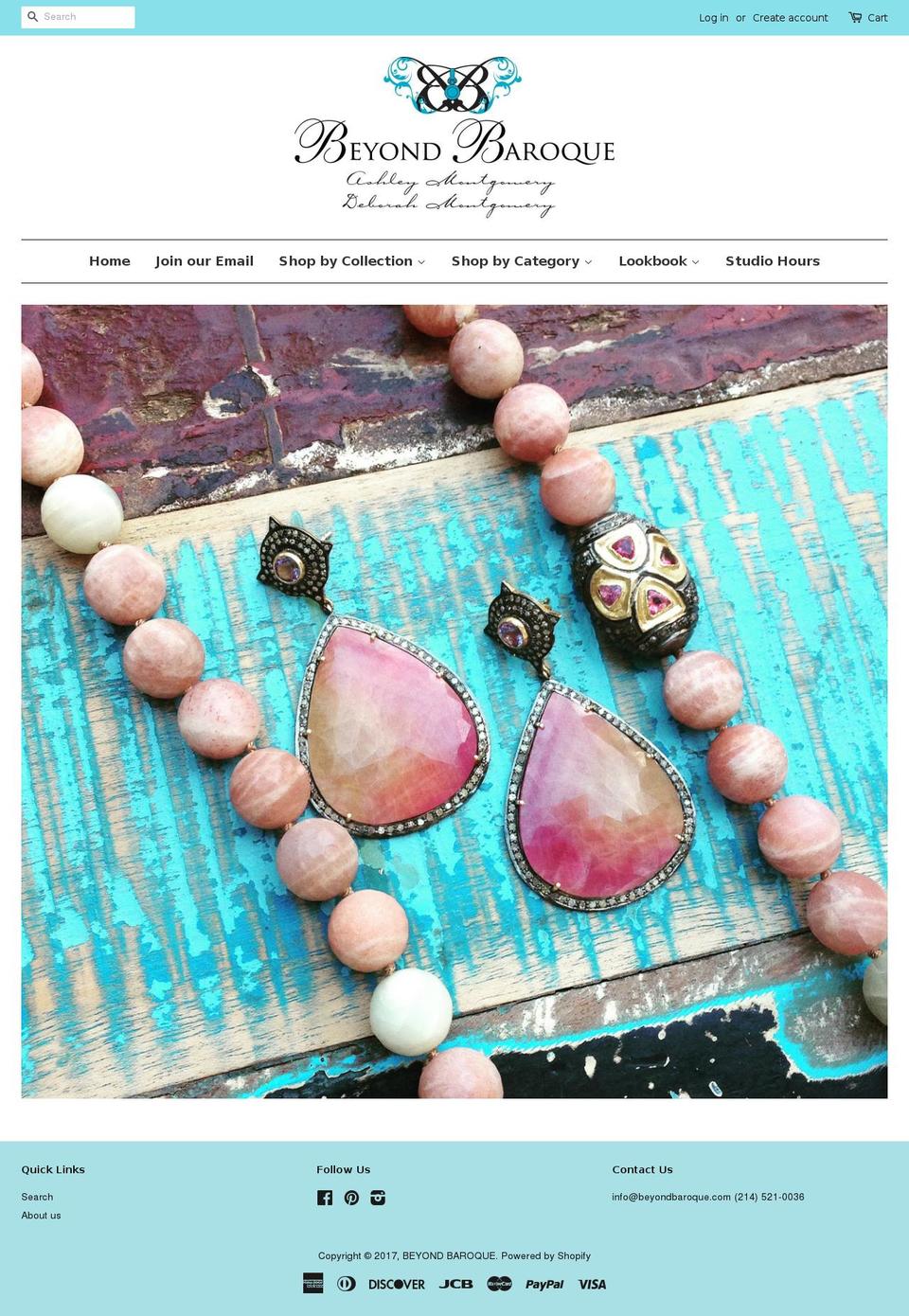 beyondbaroque.com shopify website screenshot