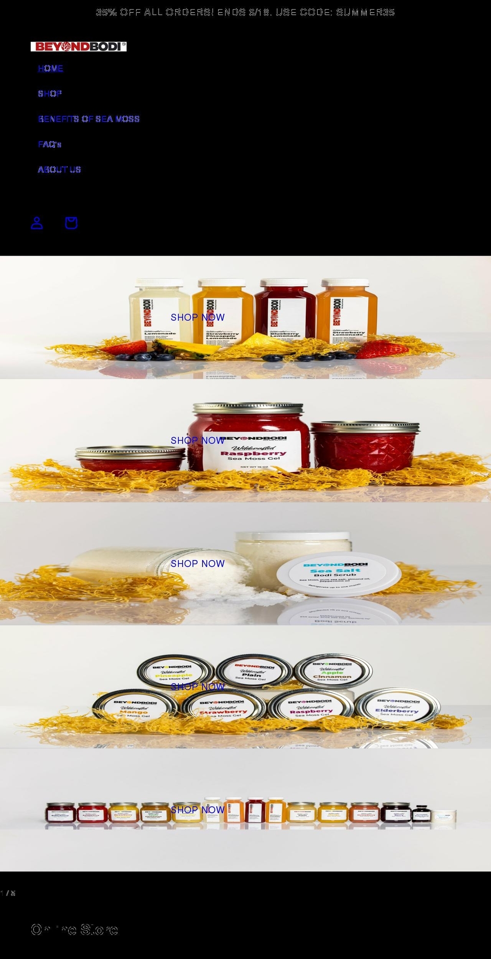 beyondbodi.com shopify website screenshot