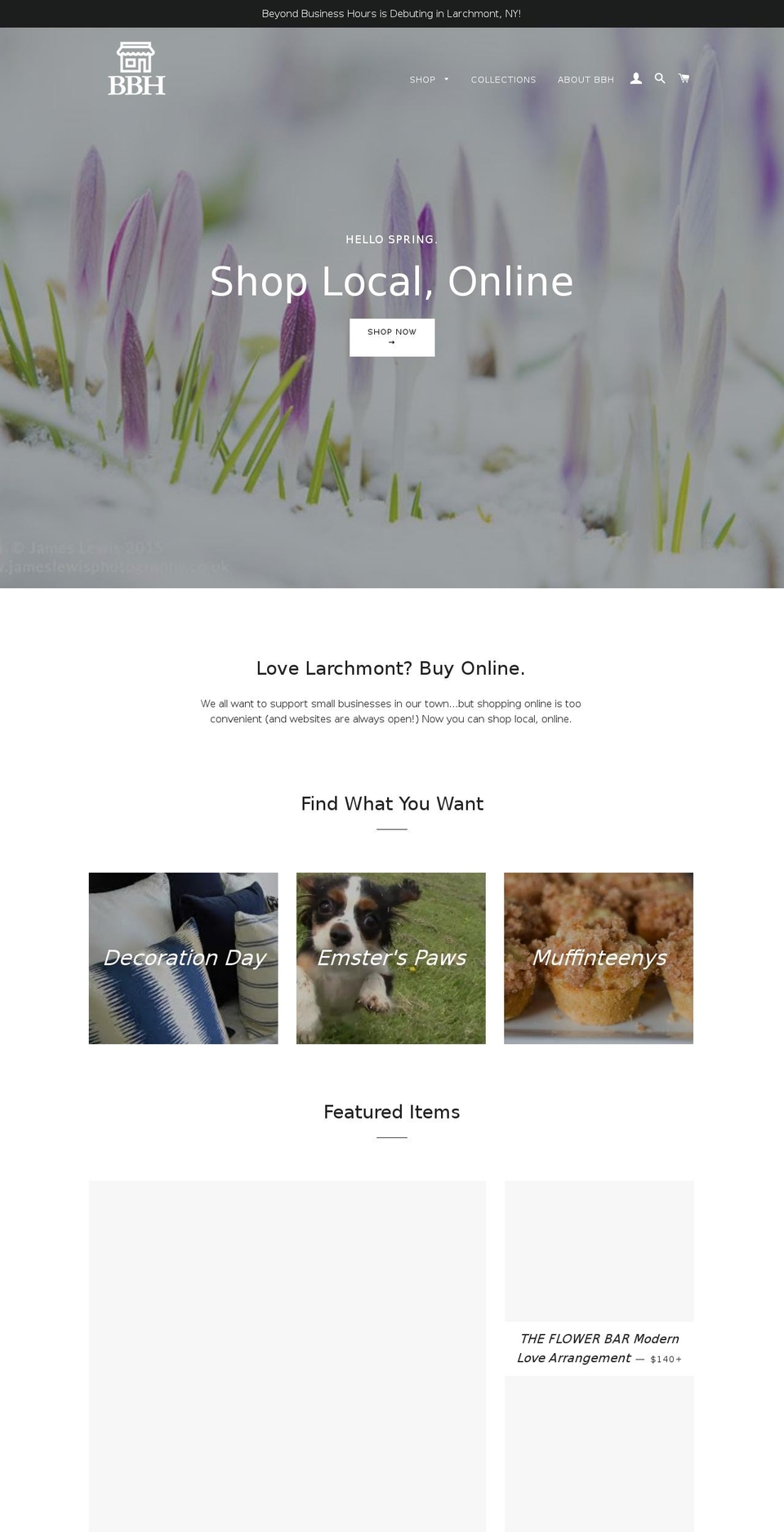 beyondbusinesshours.com — Shopify storefront screenshot