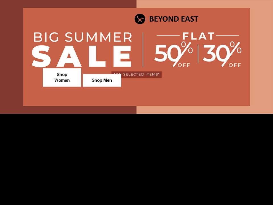 beyondeast.com shopify website screenshot