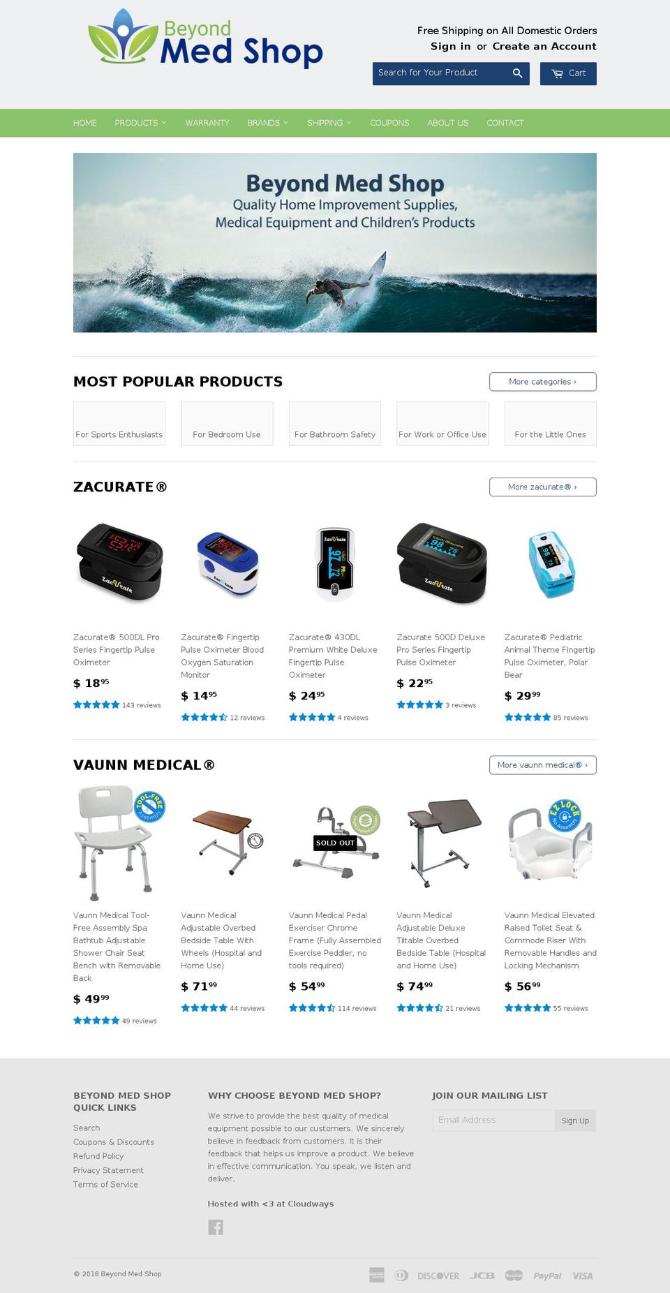 beyondmedshop.com shopify website screenshot