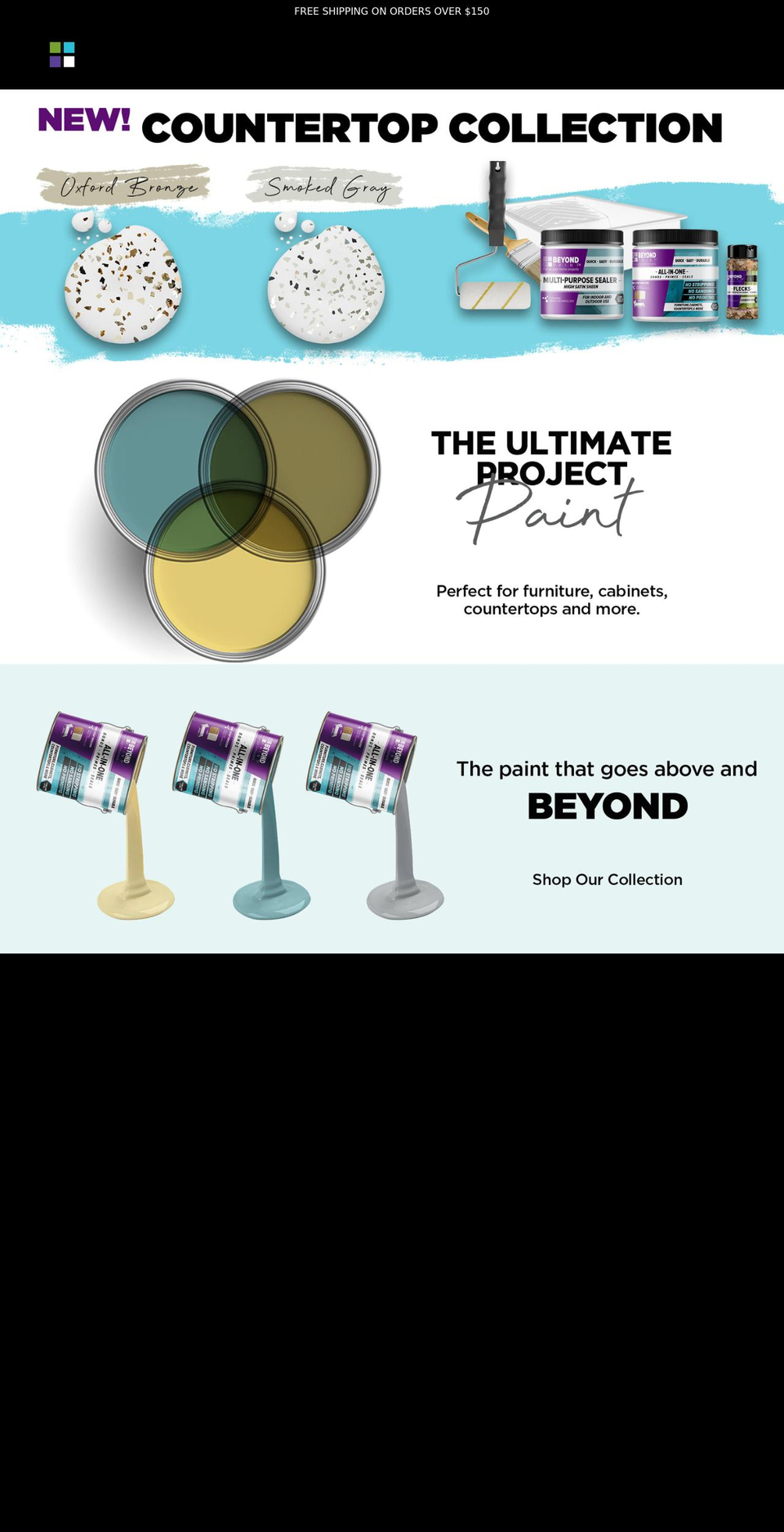 beyondpaint.com shopify website screenshot