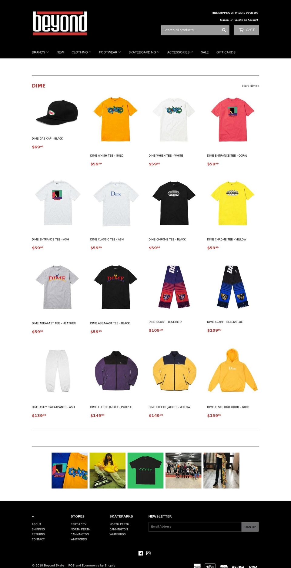 beyondskate.com.au shopify website screenshot