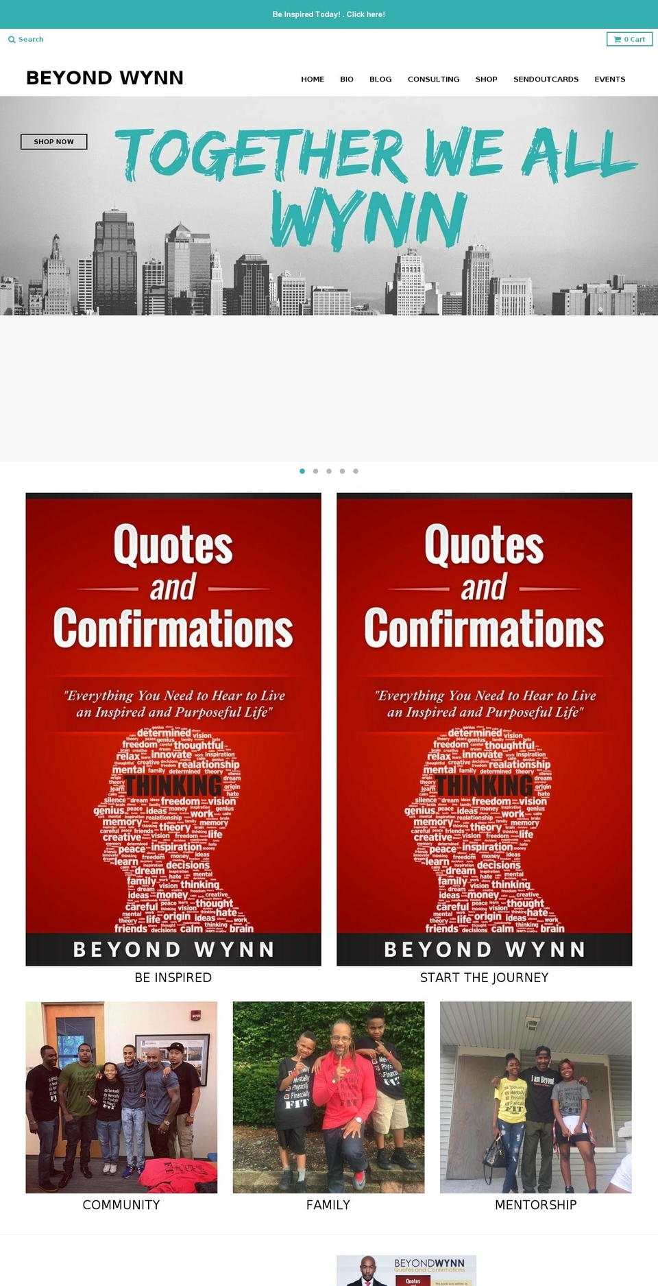 beyondwynn.com shopify website screenshot