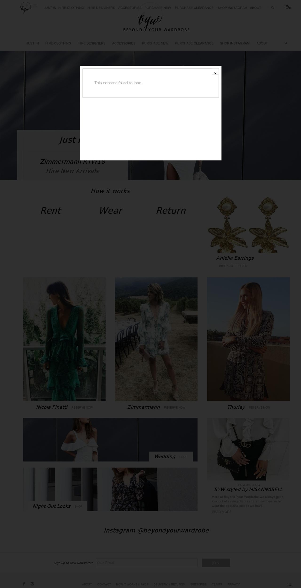 THF-DEV Shopify theme site example beyondyourwardrobe.com