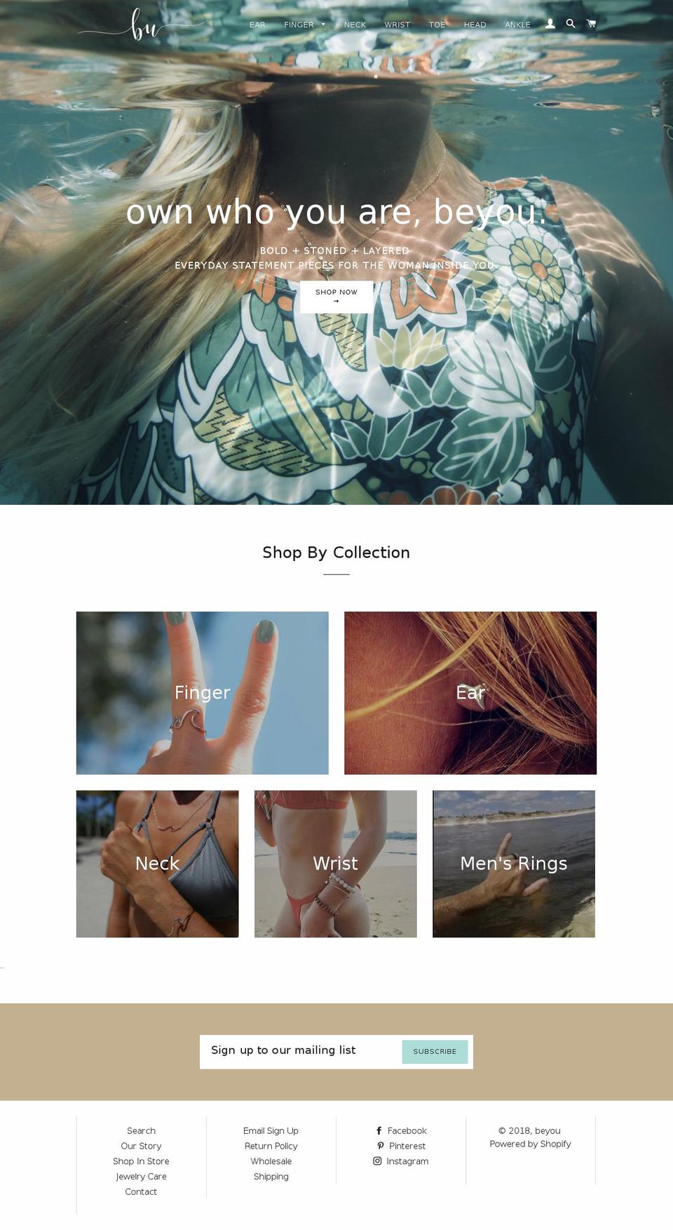 beyou.store shopify website screenshot