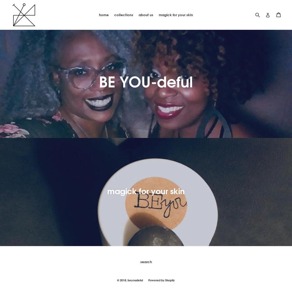 beyoudeful.com shopify website screenshot