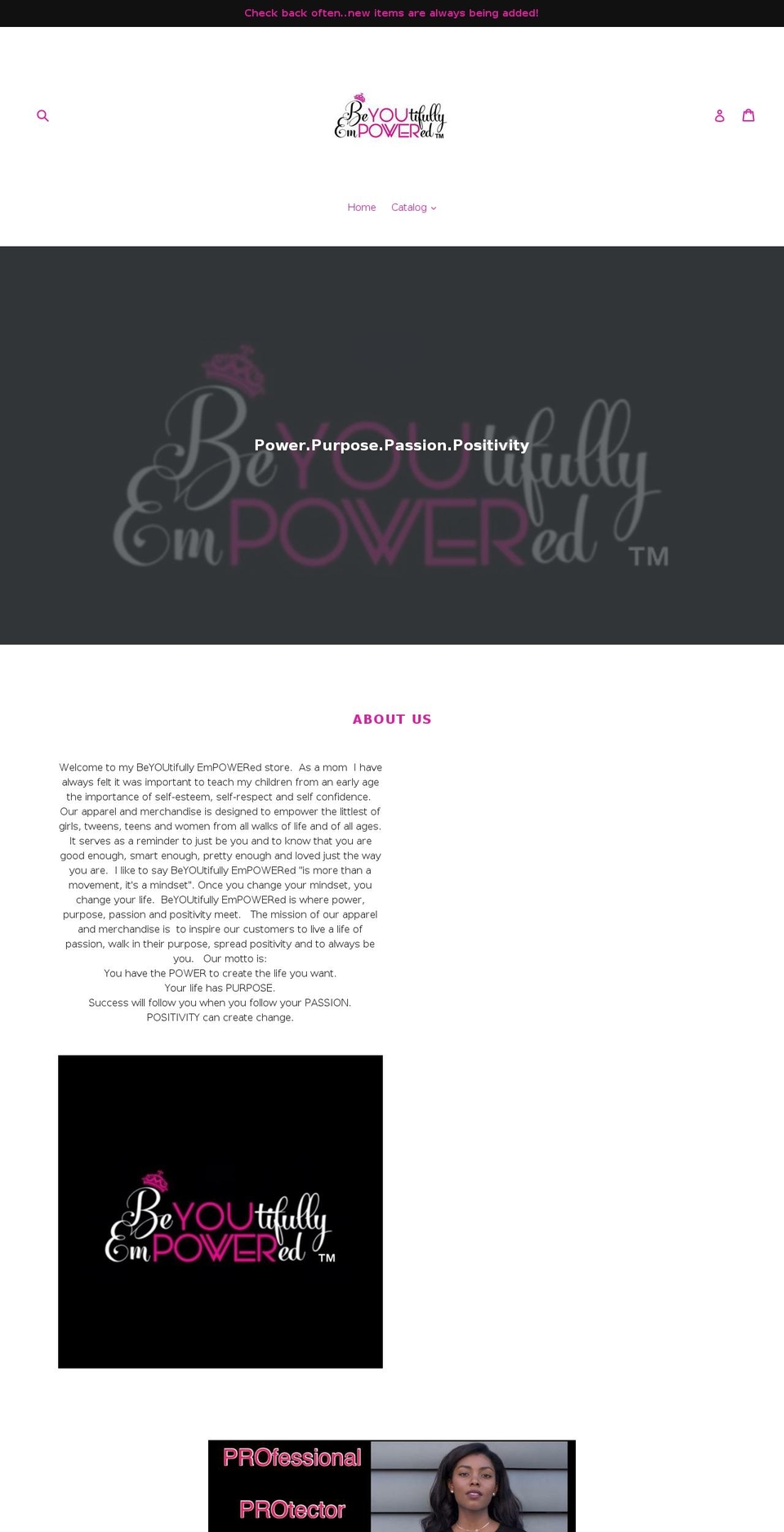 beyoupower.net shopify website screenshot