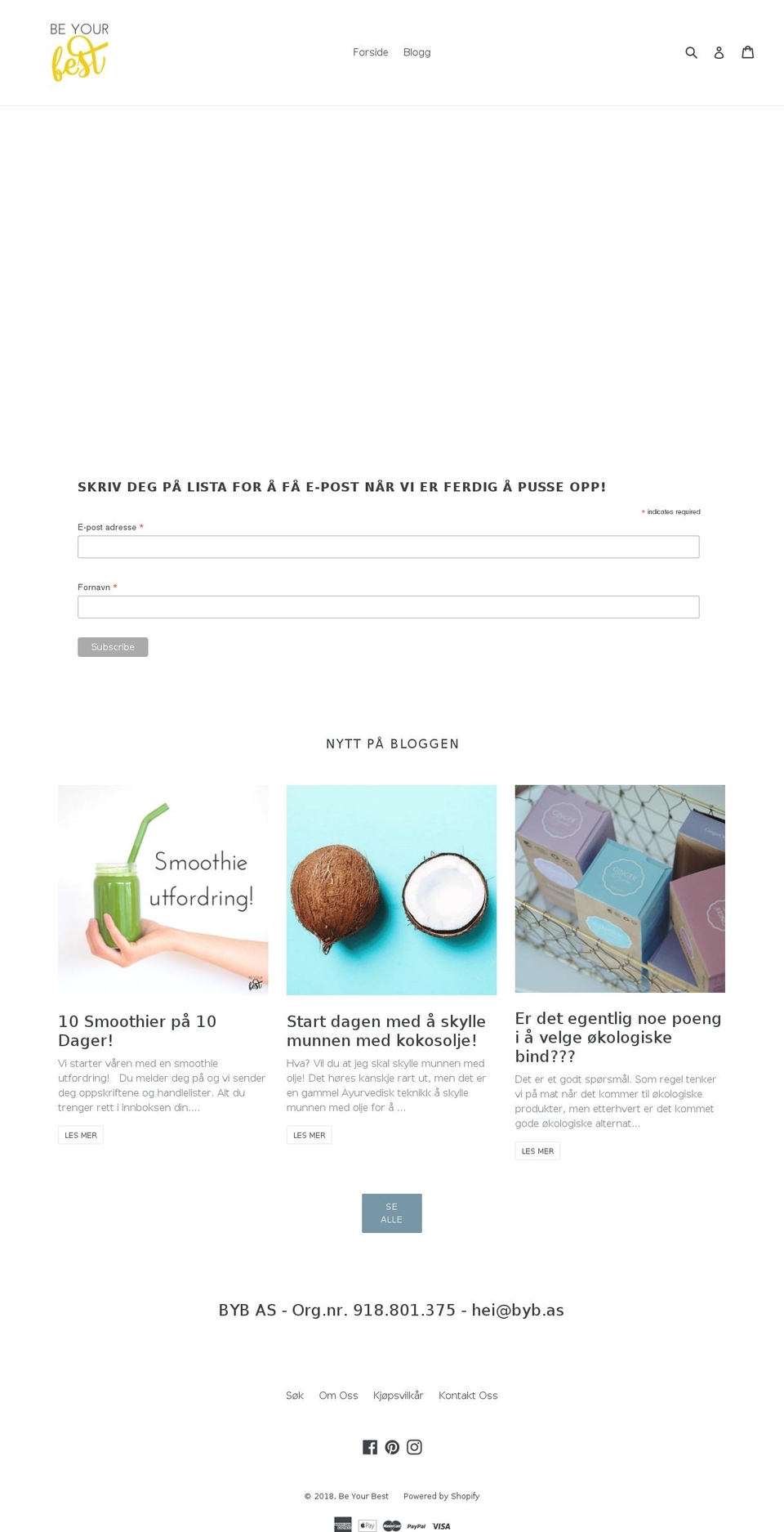 beyourbest.life shopify website screenshot