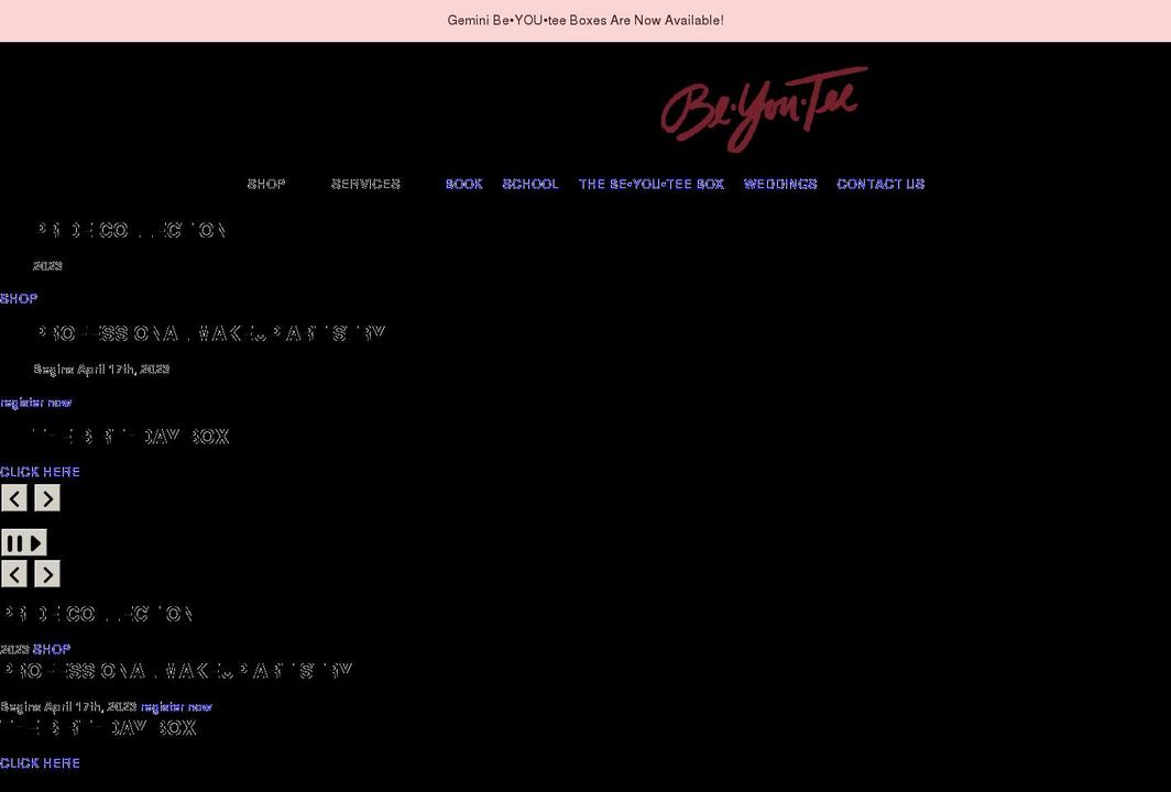 beyoutee.com shopify website screenshot
