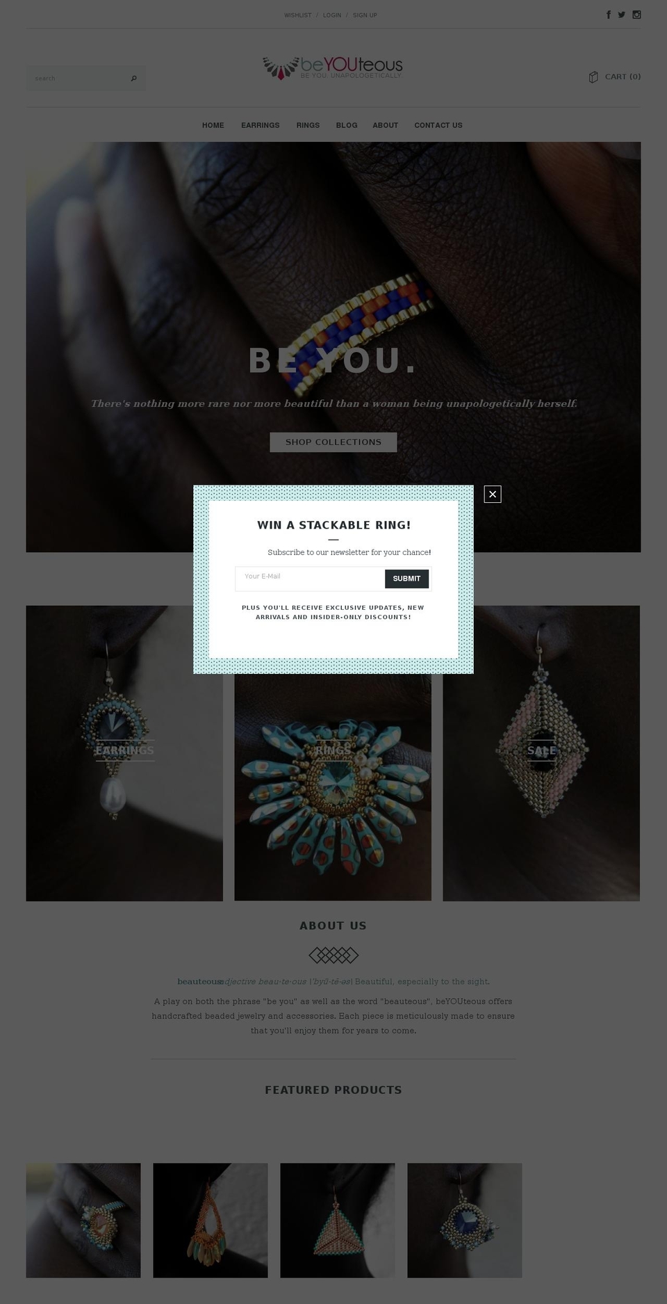 beyouteous.com shopify website screenshot