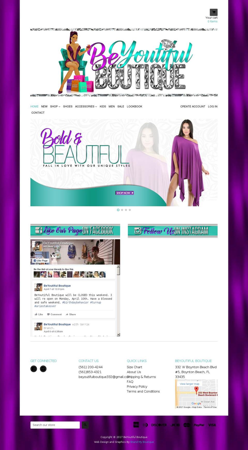 beyoutifulboutiqueonline.com shopify website screenshot