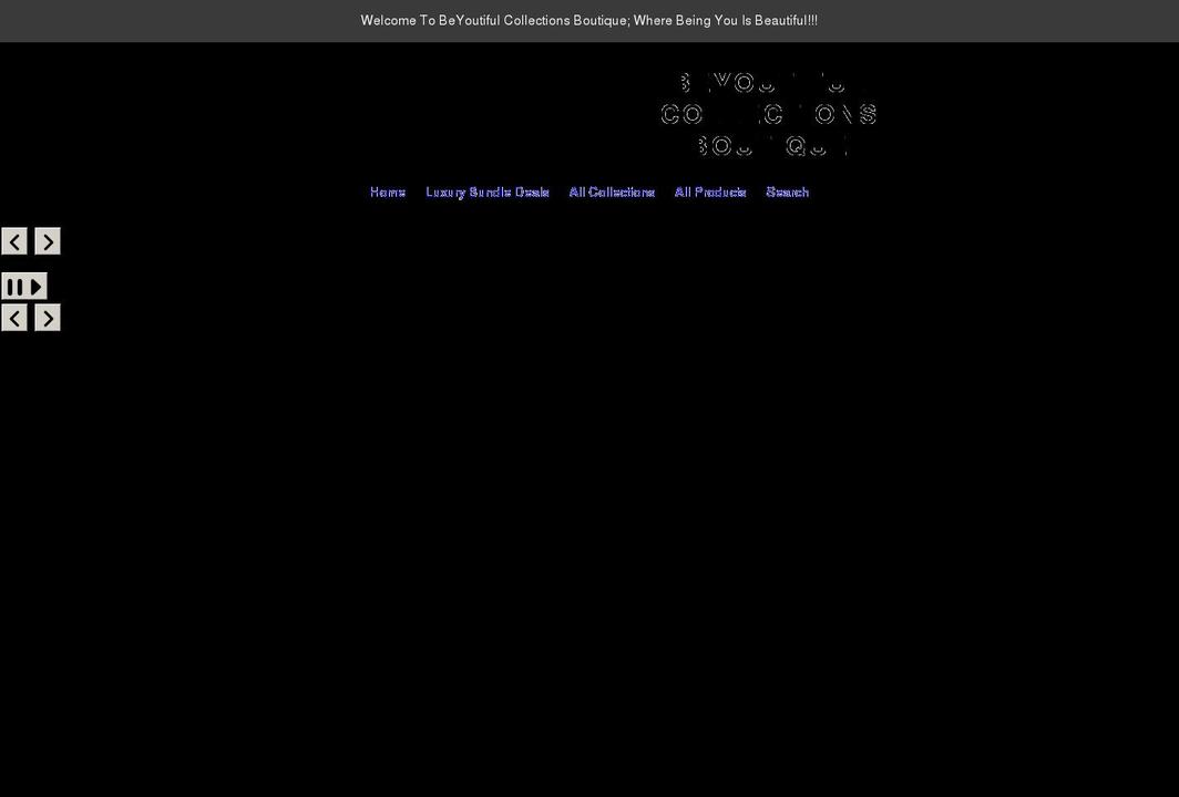 beyoutifulcollectionsboutique.com shopify website screenshot