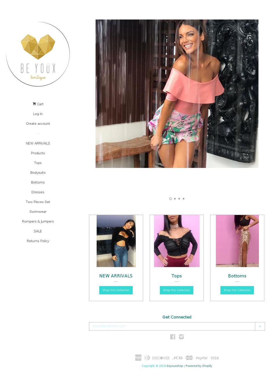 beyouxbtq.com shopify website screenshot
