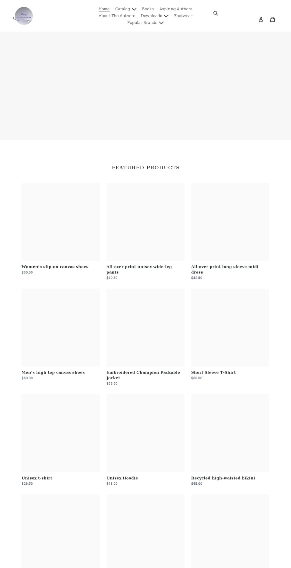 beypublications.com shopify website screenshot