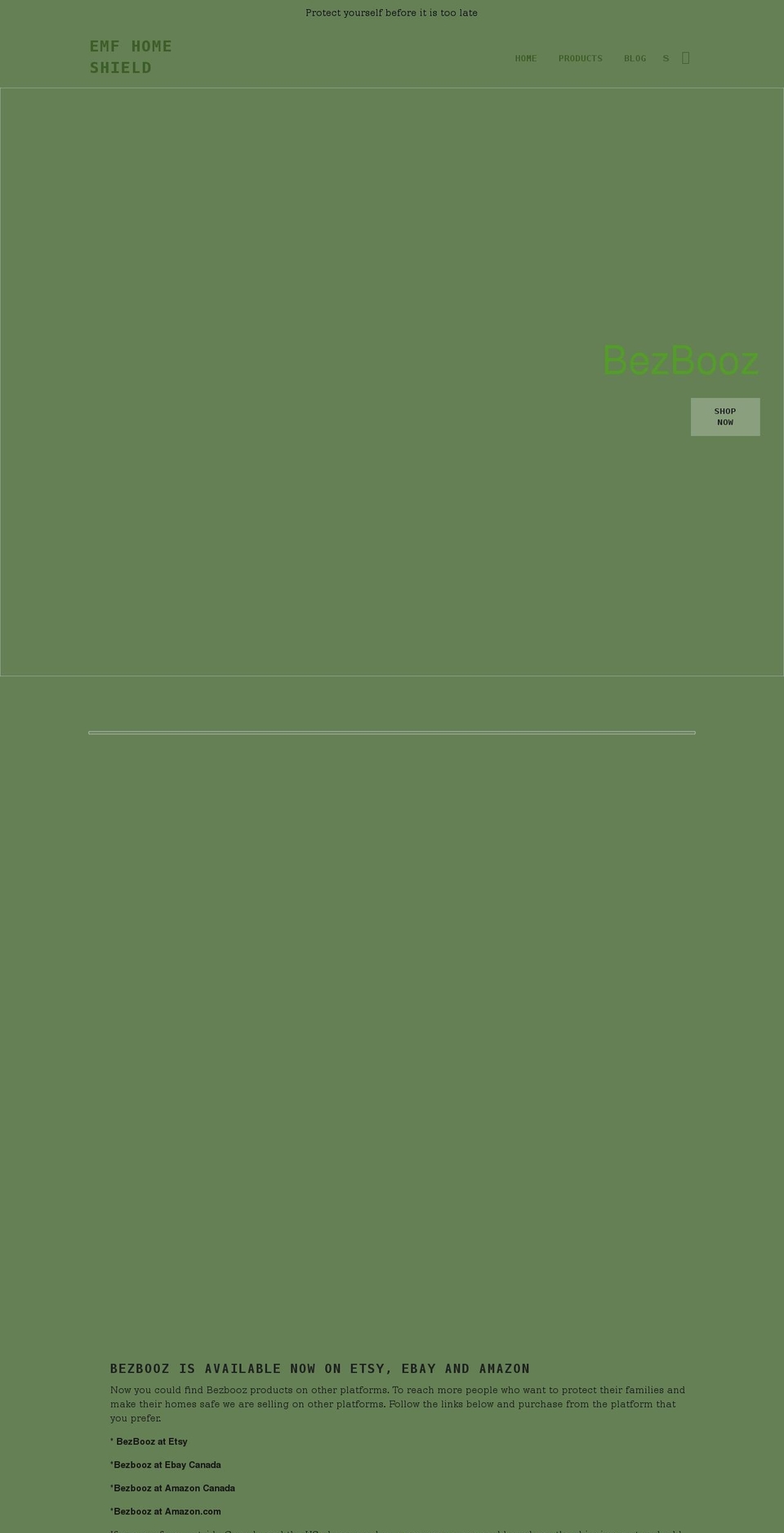 bezbooz.com shopify website screenshot
