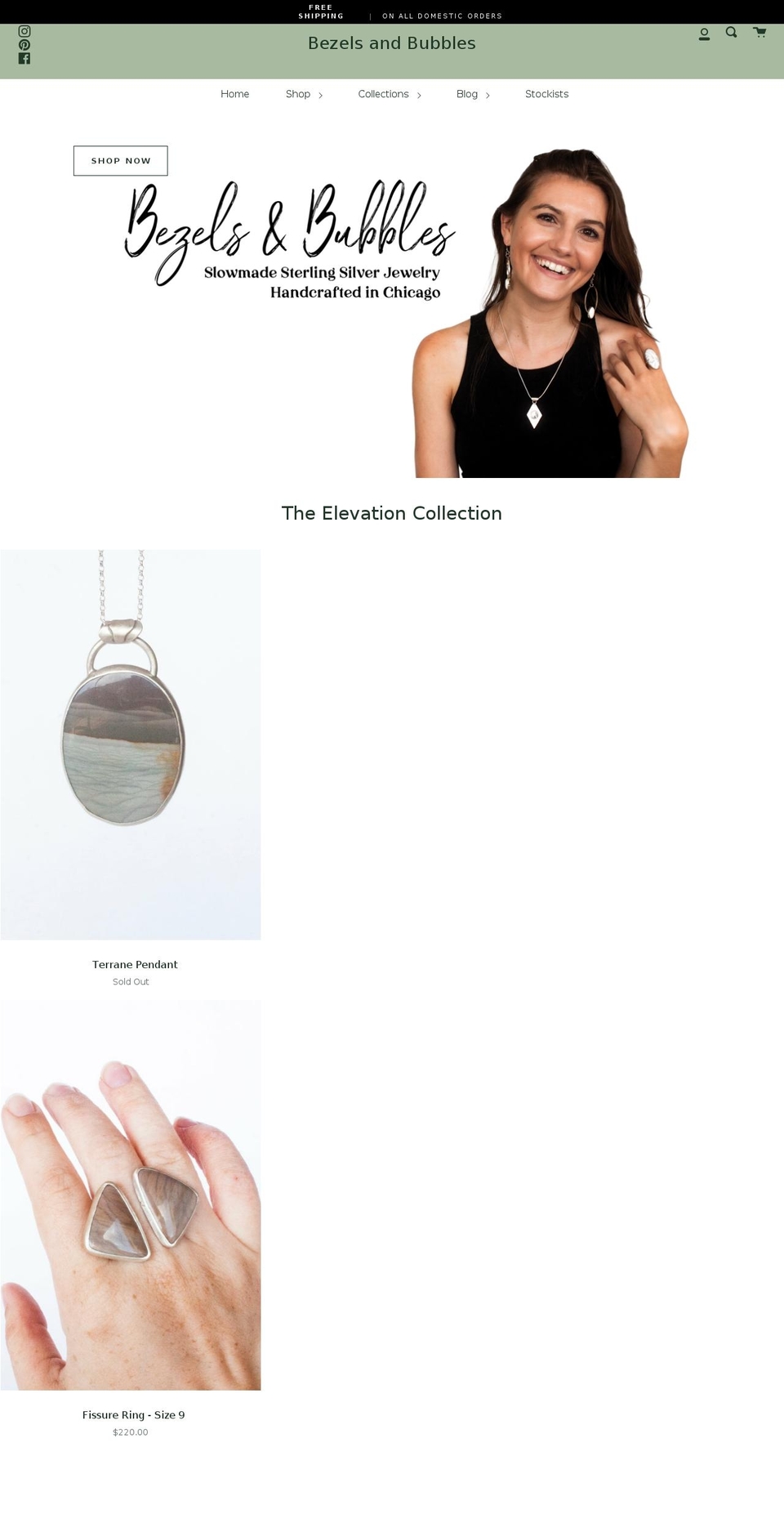 bezelsandbubbles.com shopify website screenshot