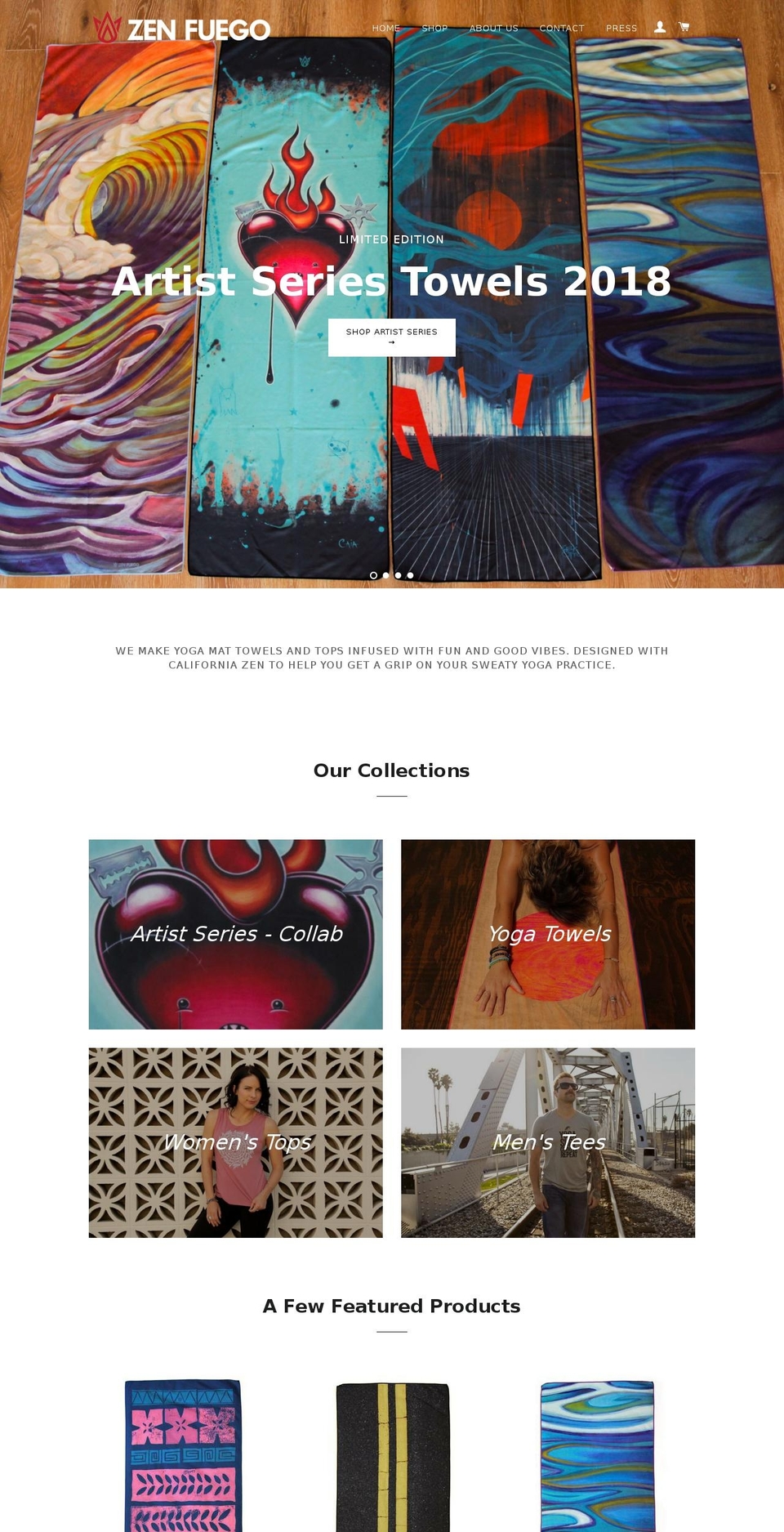 bezenfuego.com — Shopify storefront screenshot
