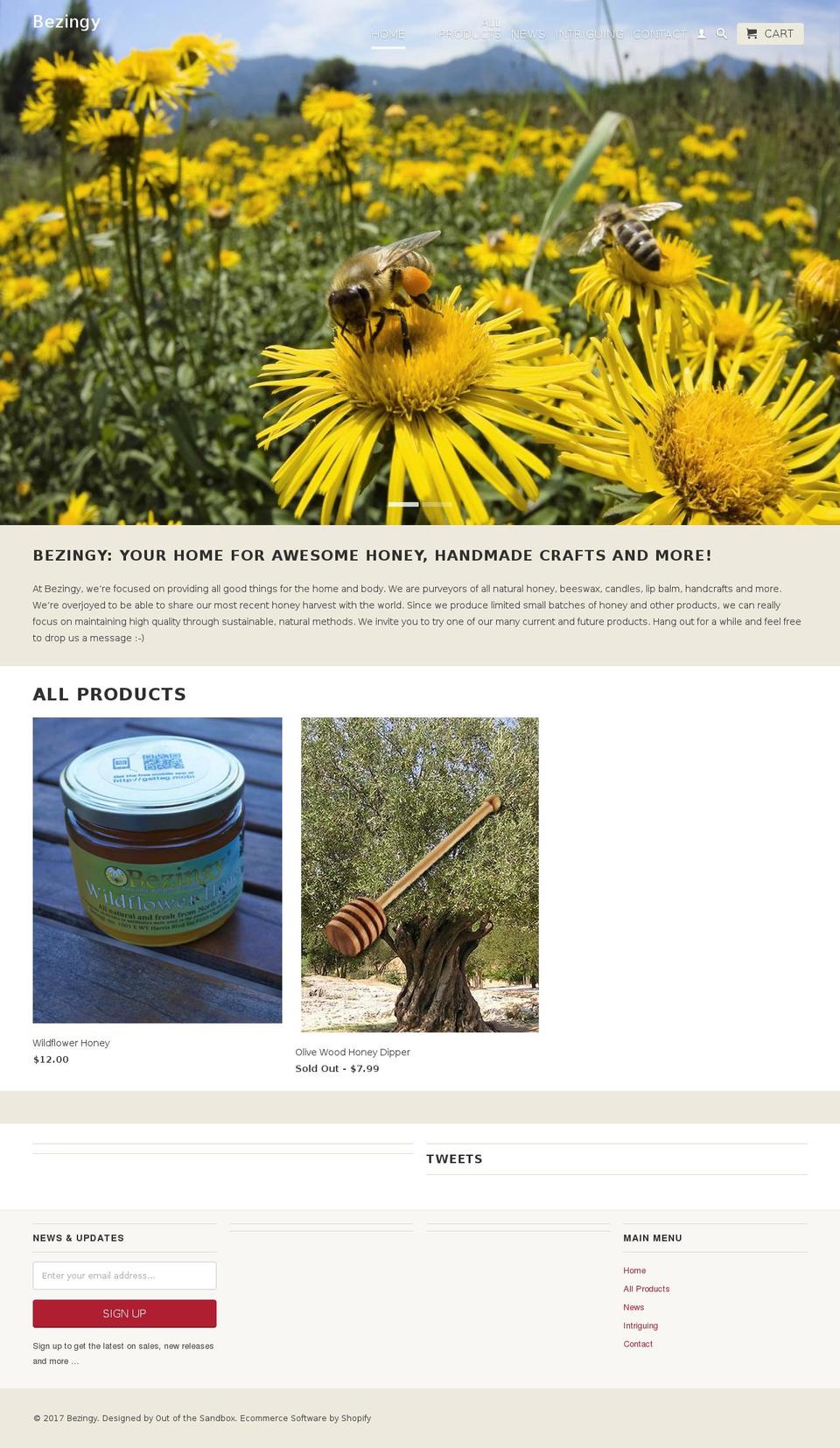 bezingy.com shopify website screenshot