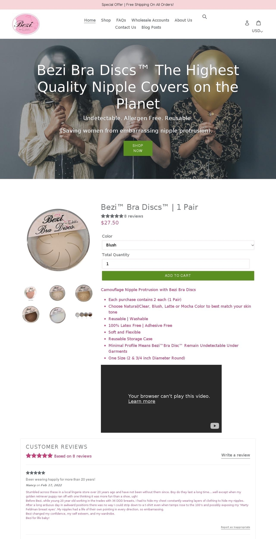 beziwoman.com shopify website screenshot