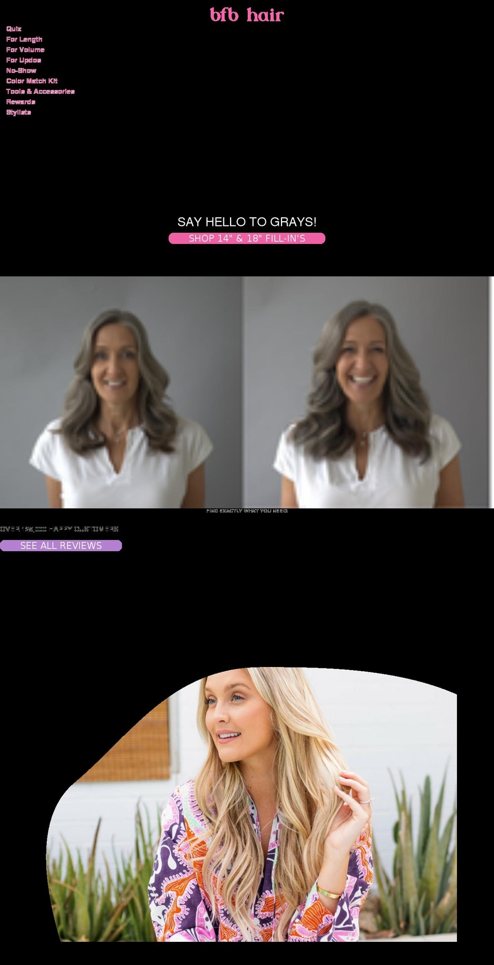 bfbhair.com shopify website screenshot