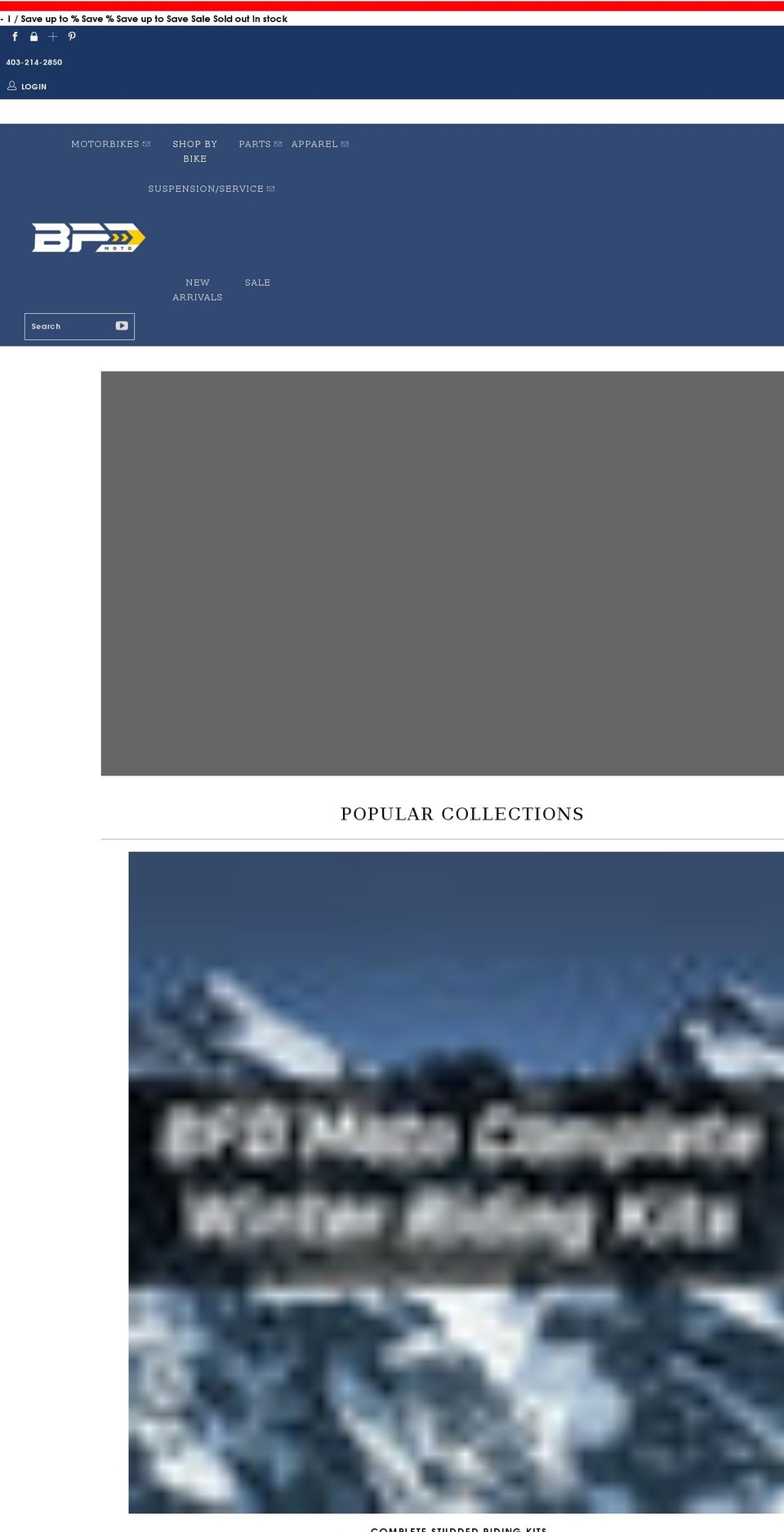 bfdmoto.com shopify website screenshot