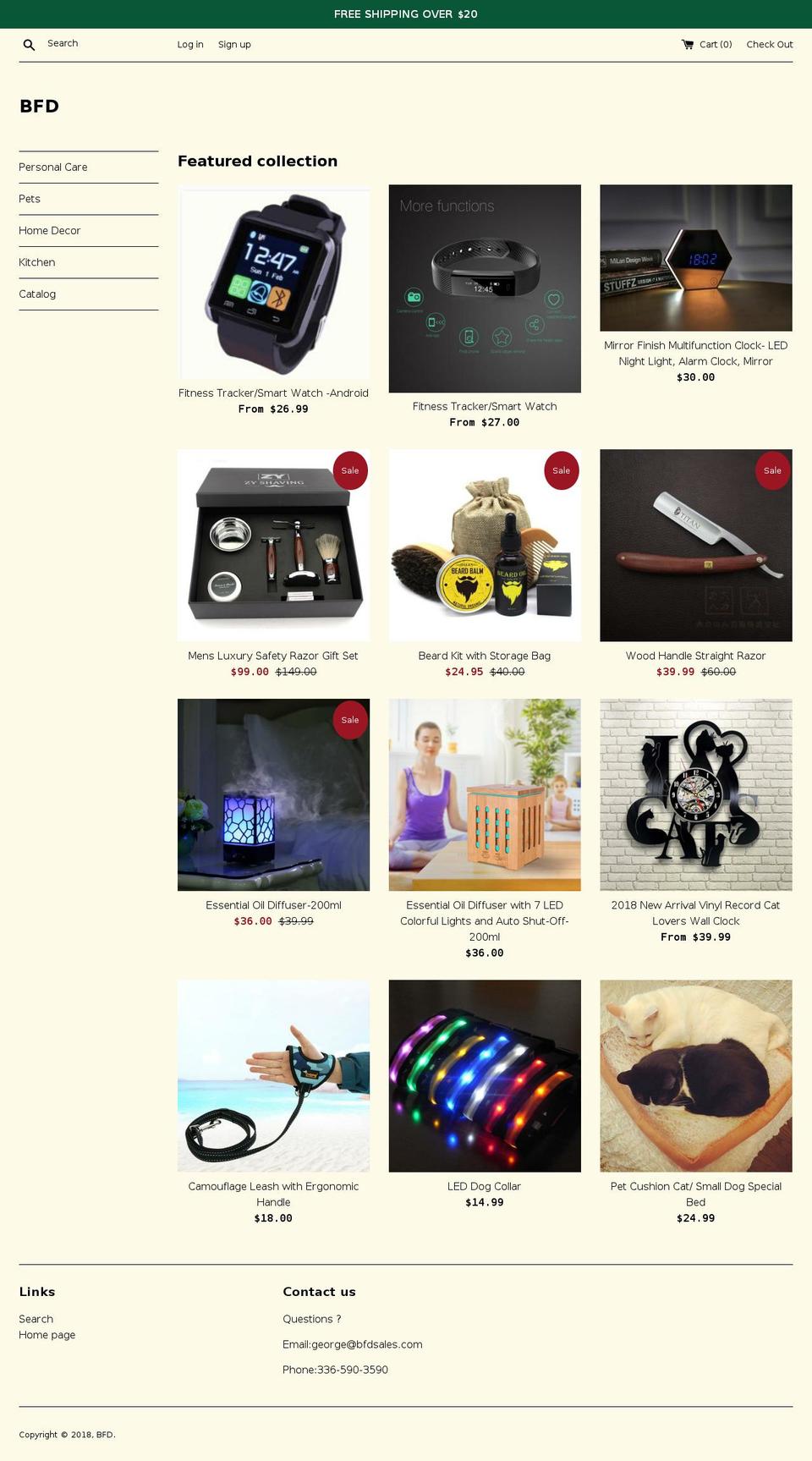 bfdsales.com — Shopify storefront screenshot