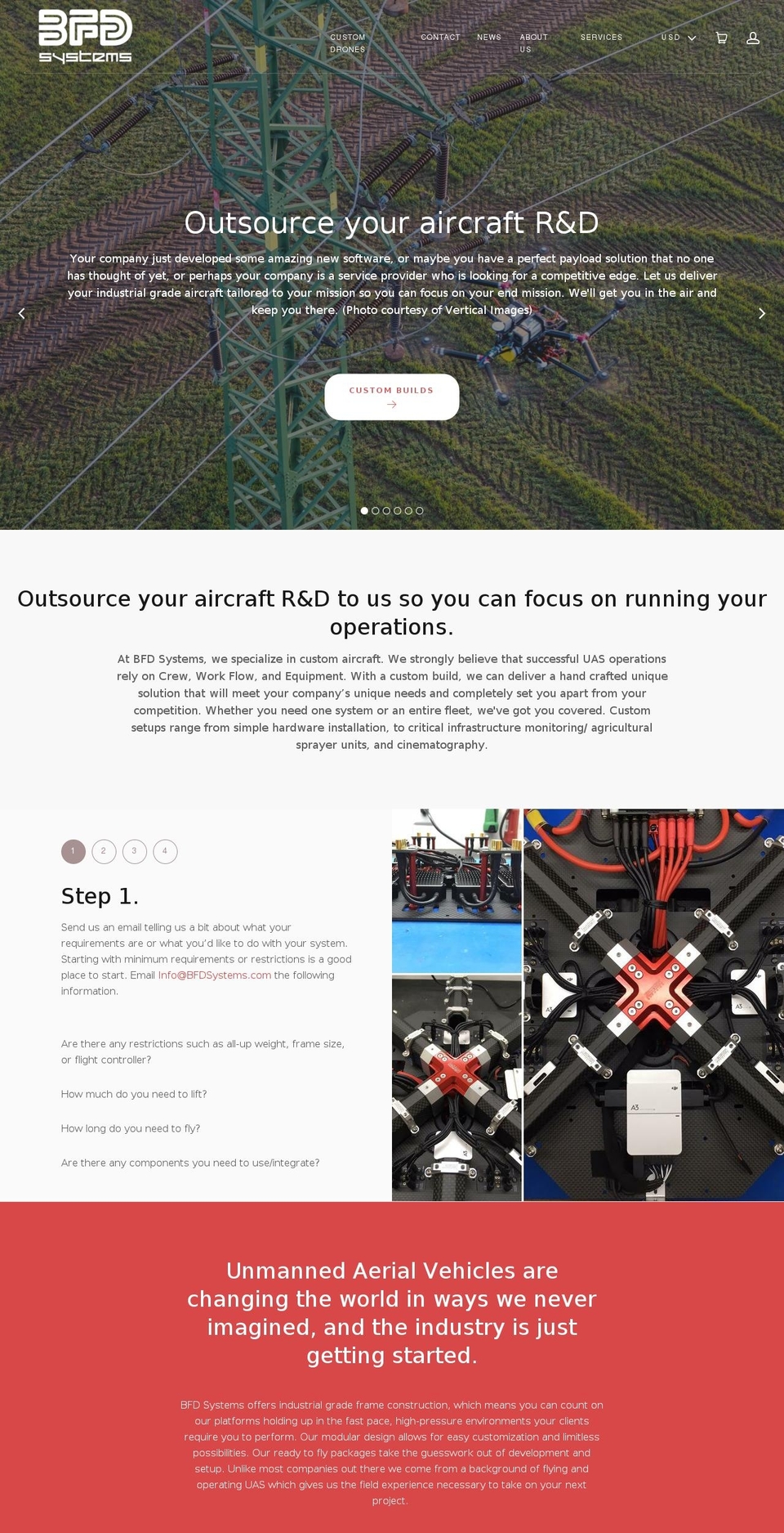 bfdsystems.com — Shopify storefront screenshot
