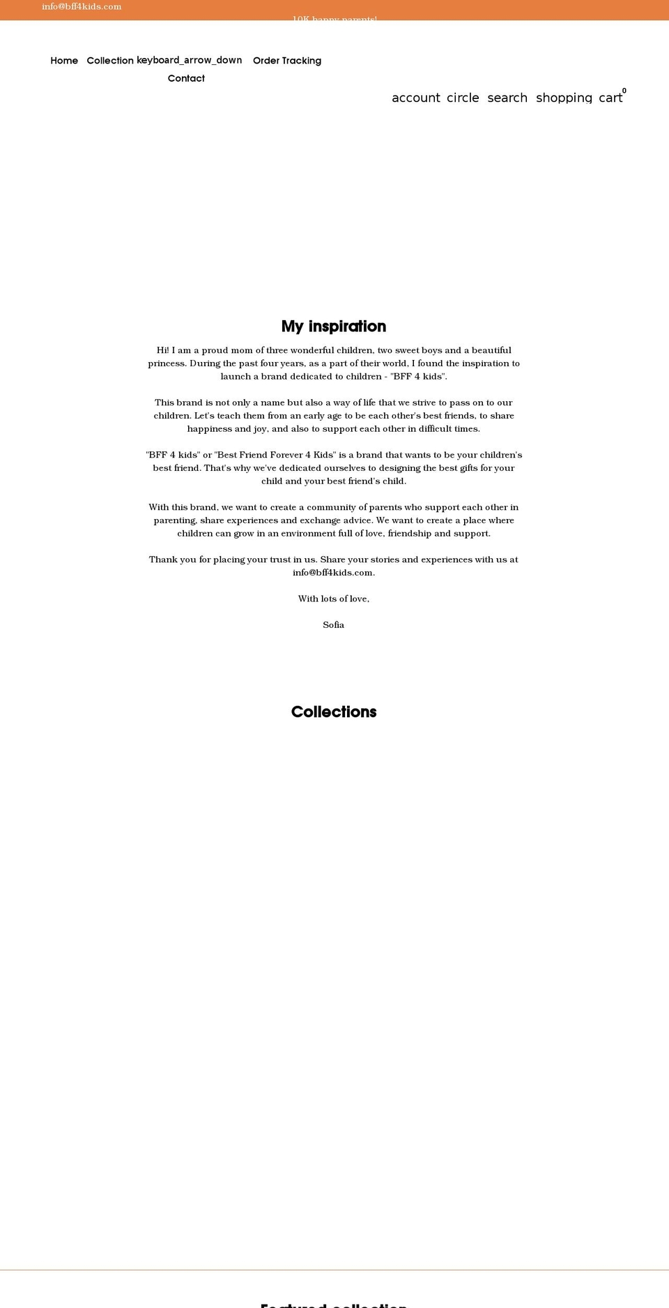 bff4kids.com shopify website screenshot
