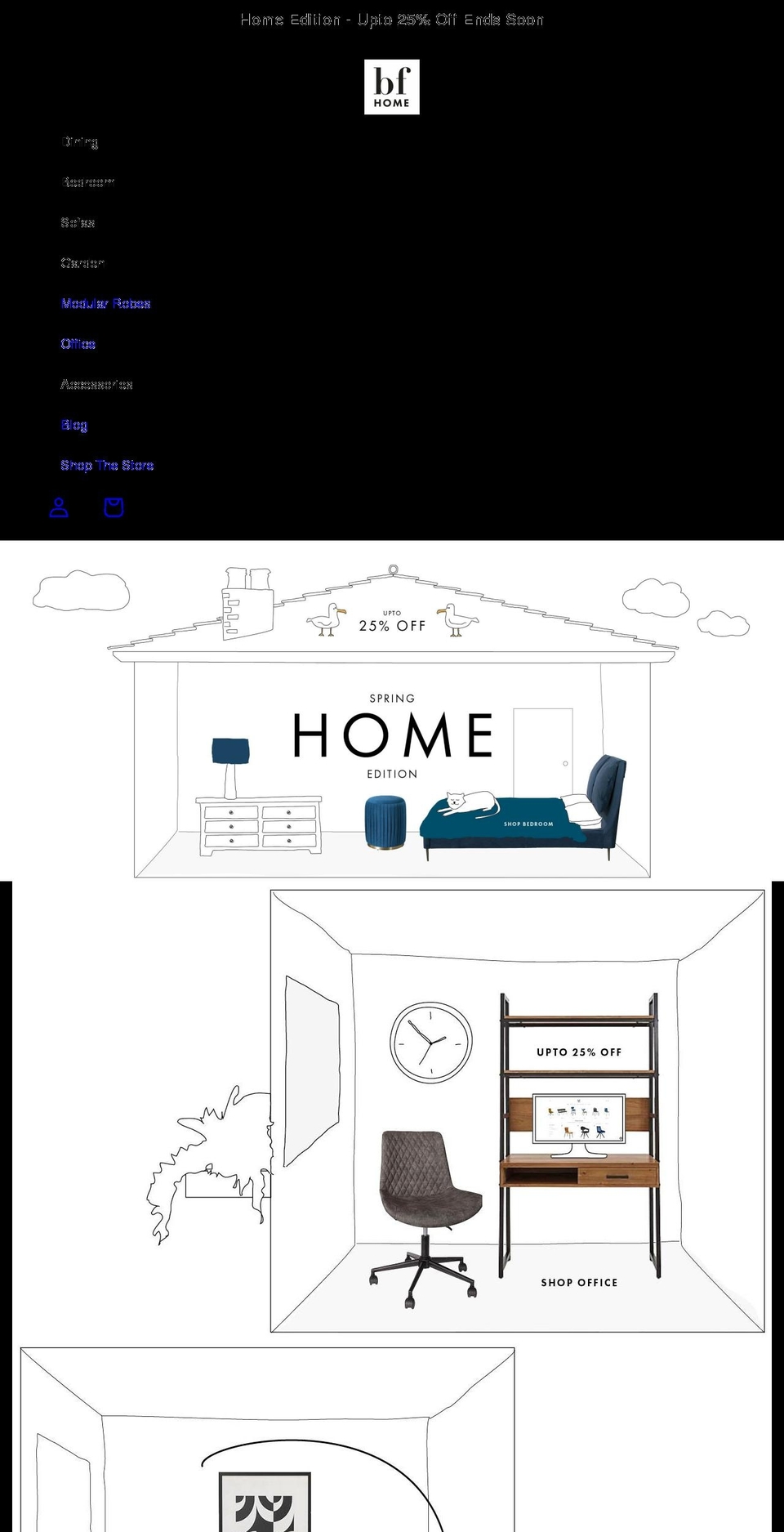 bfhome.co.uk shopify website screenshot