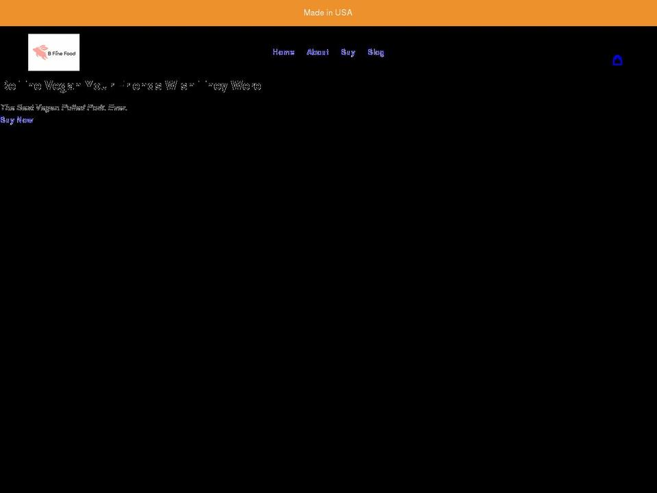 bfinefood.com shopify website screenshot