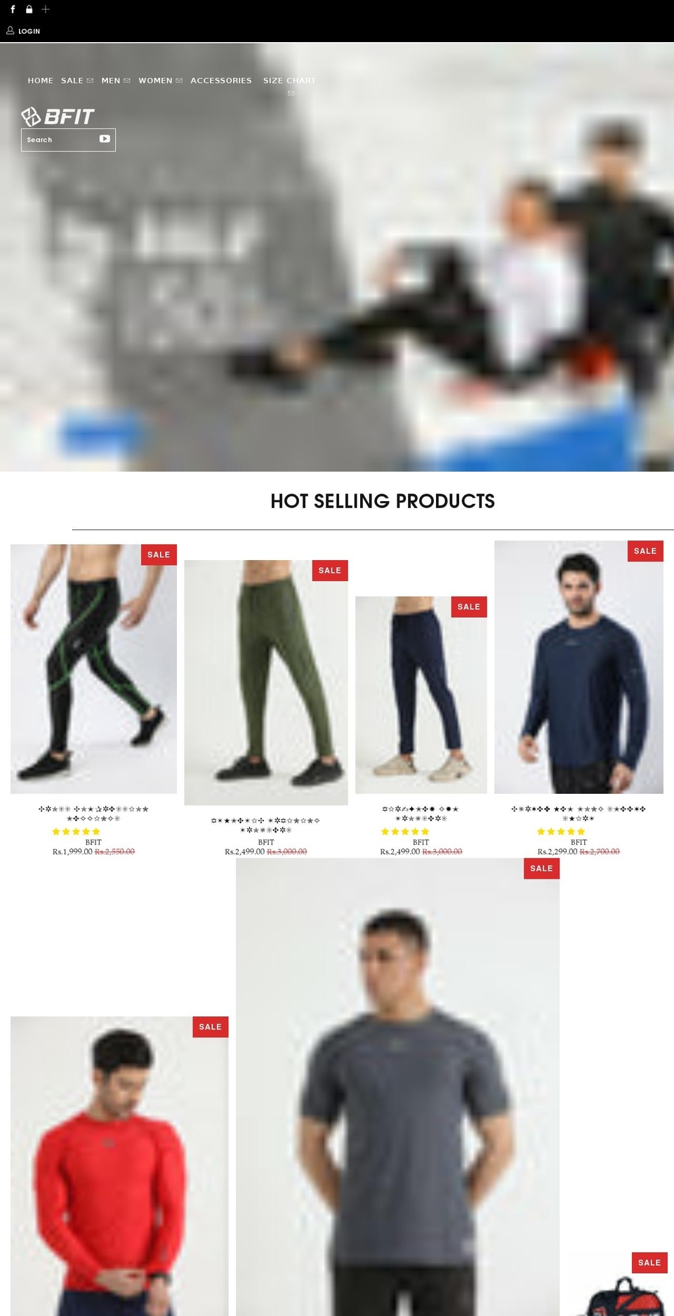 bfitfashion.com shopify website screenshot