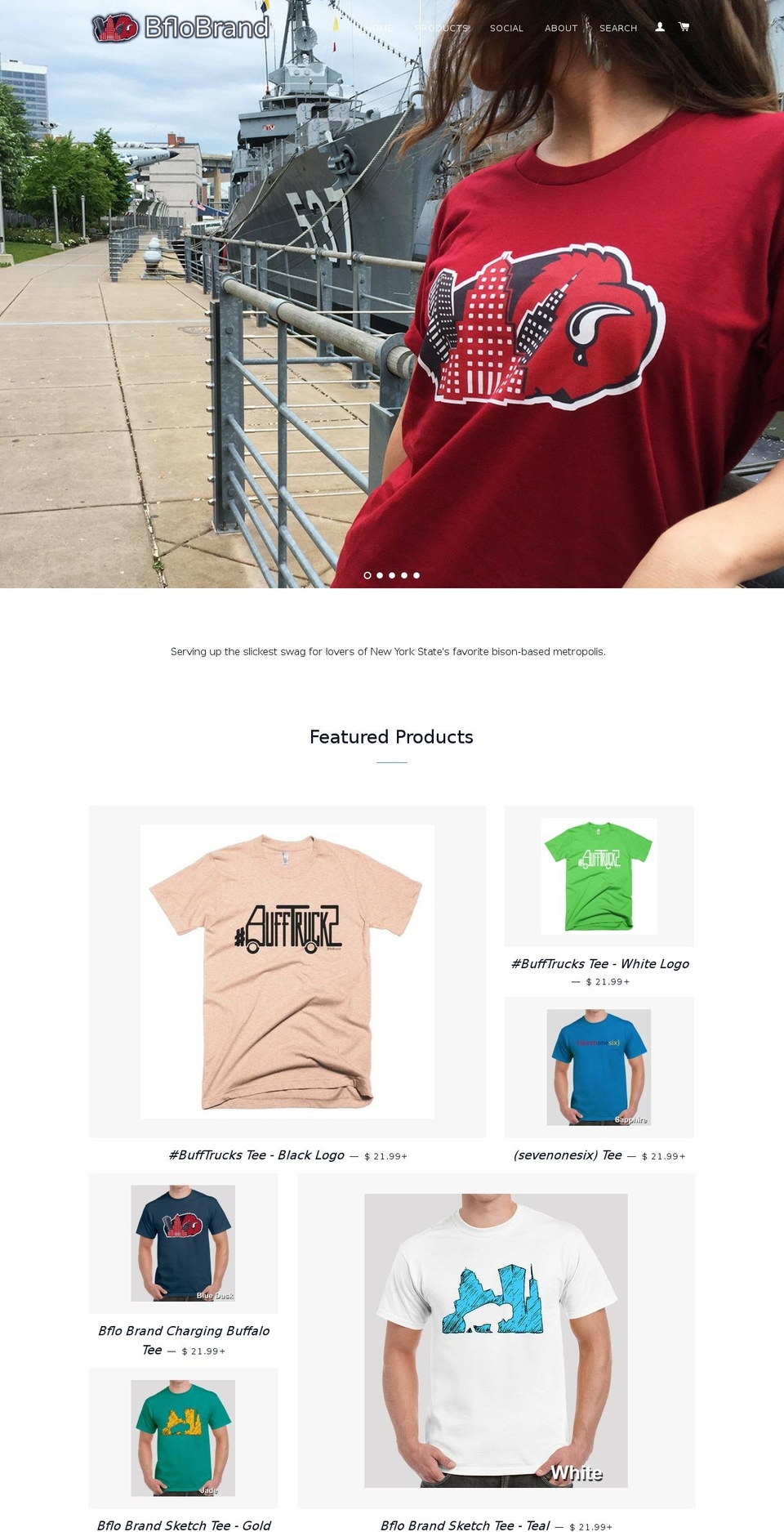 bflobrand.com shopify website screenshot